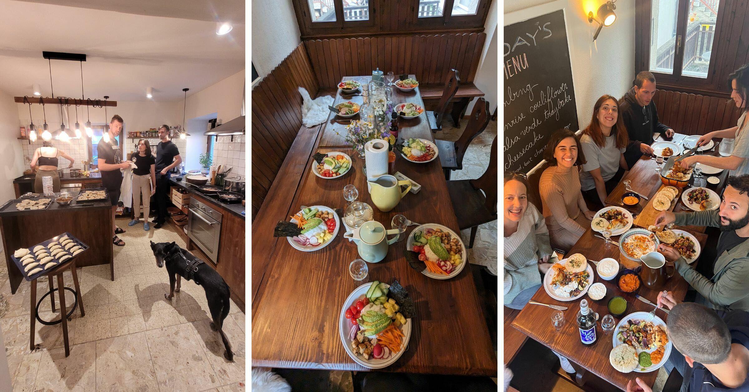 our family dinners at Alpiness
