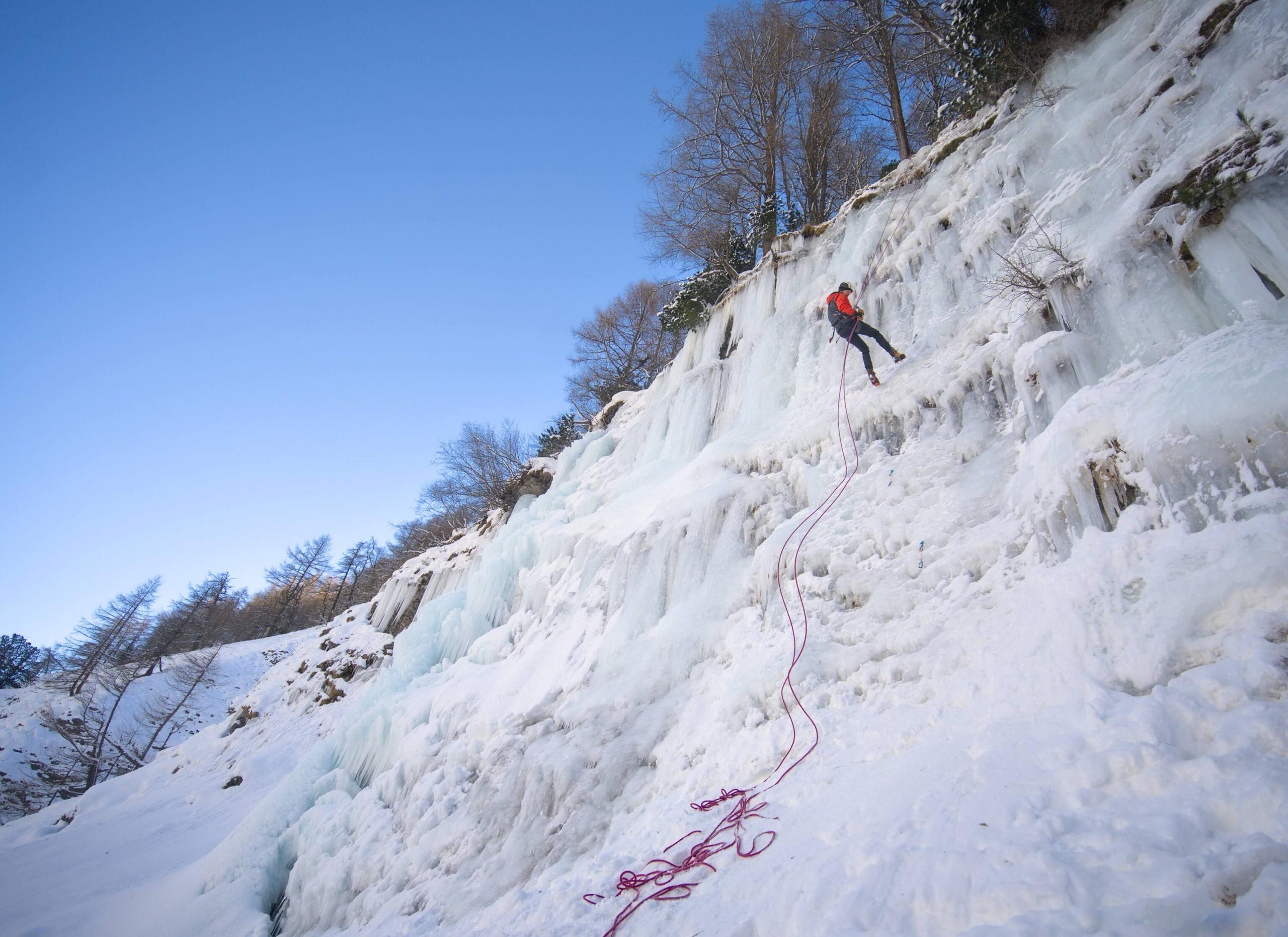 ice climbing wall