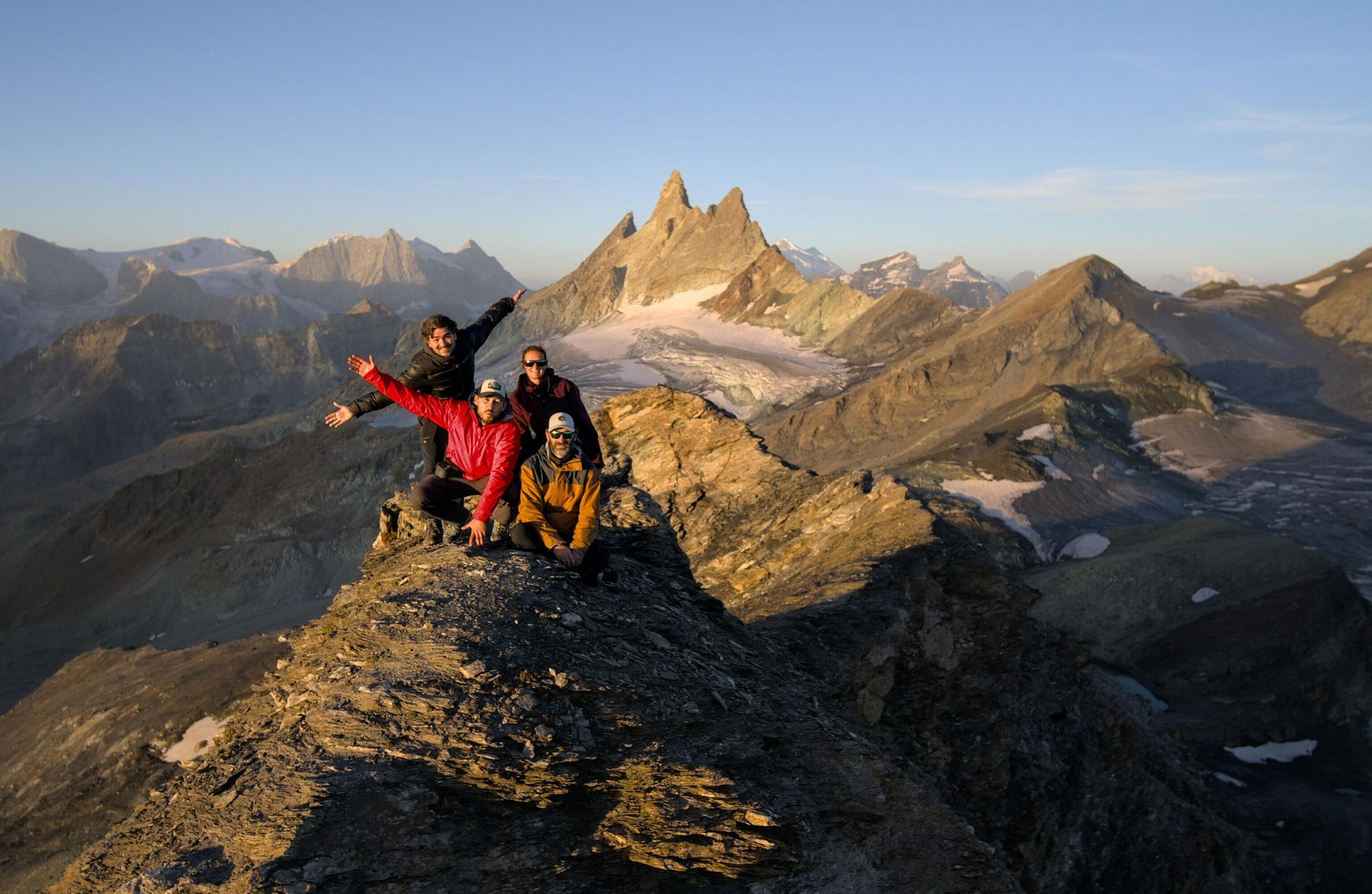 top of Mont de l'Etoile with the gang
