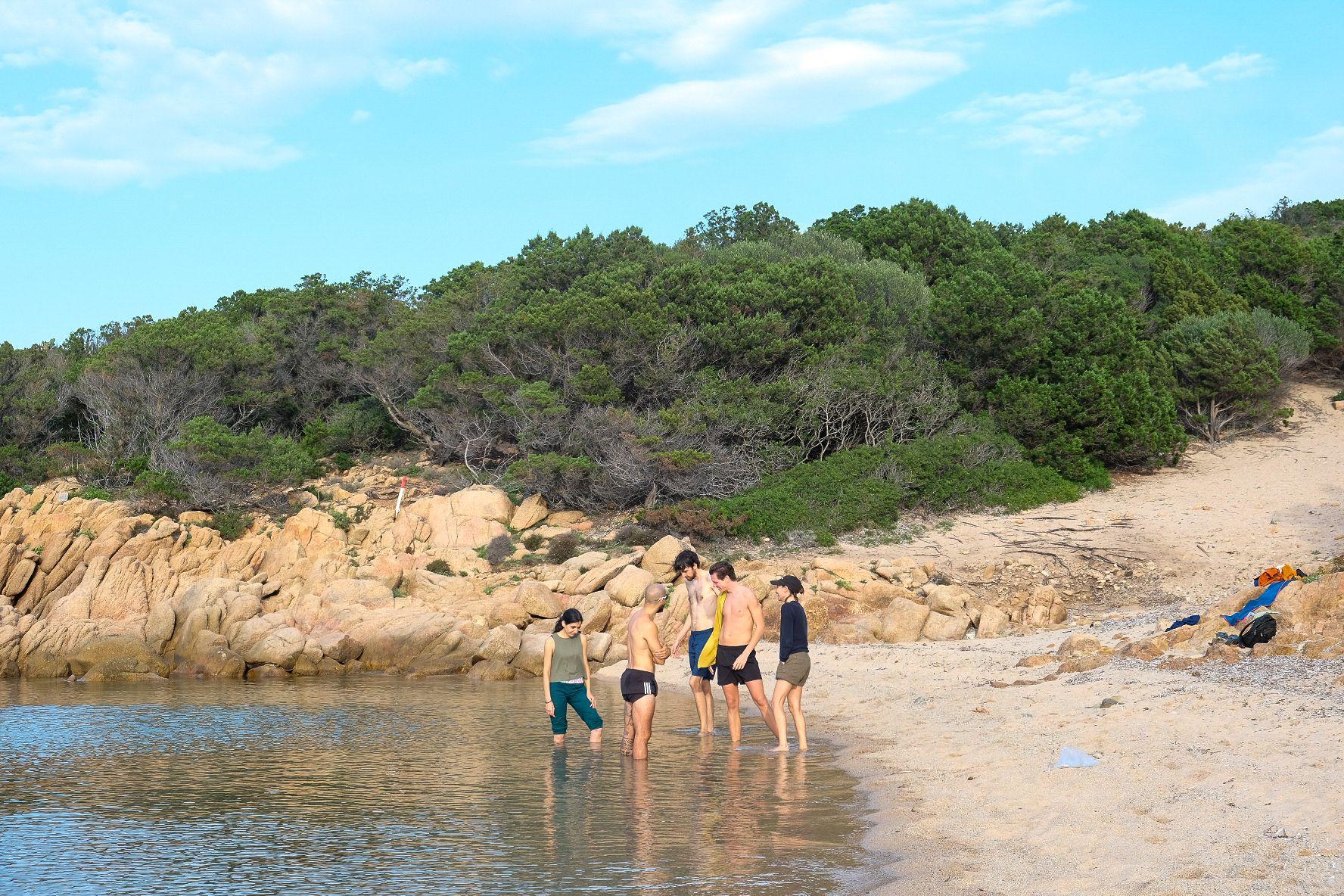 Crystal-clear sea view near the coliving in Sardinia