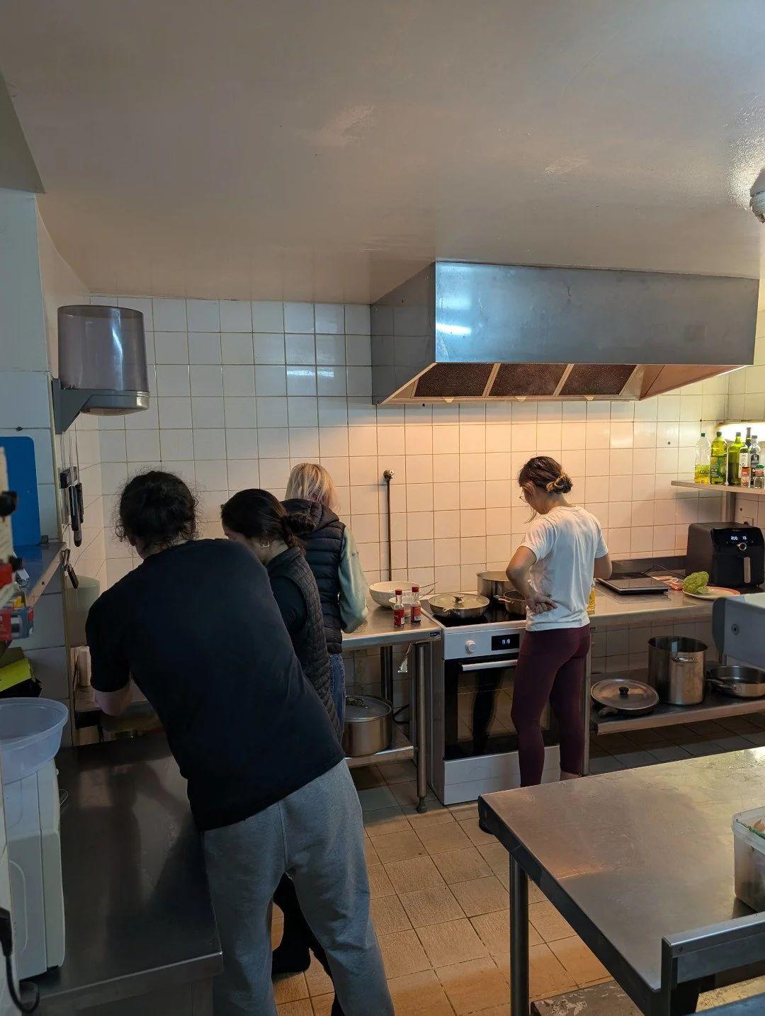 Fully equipped kitchen where the magic happens while cooking together