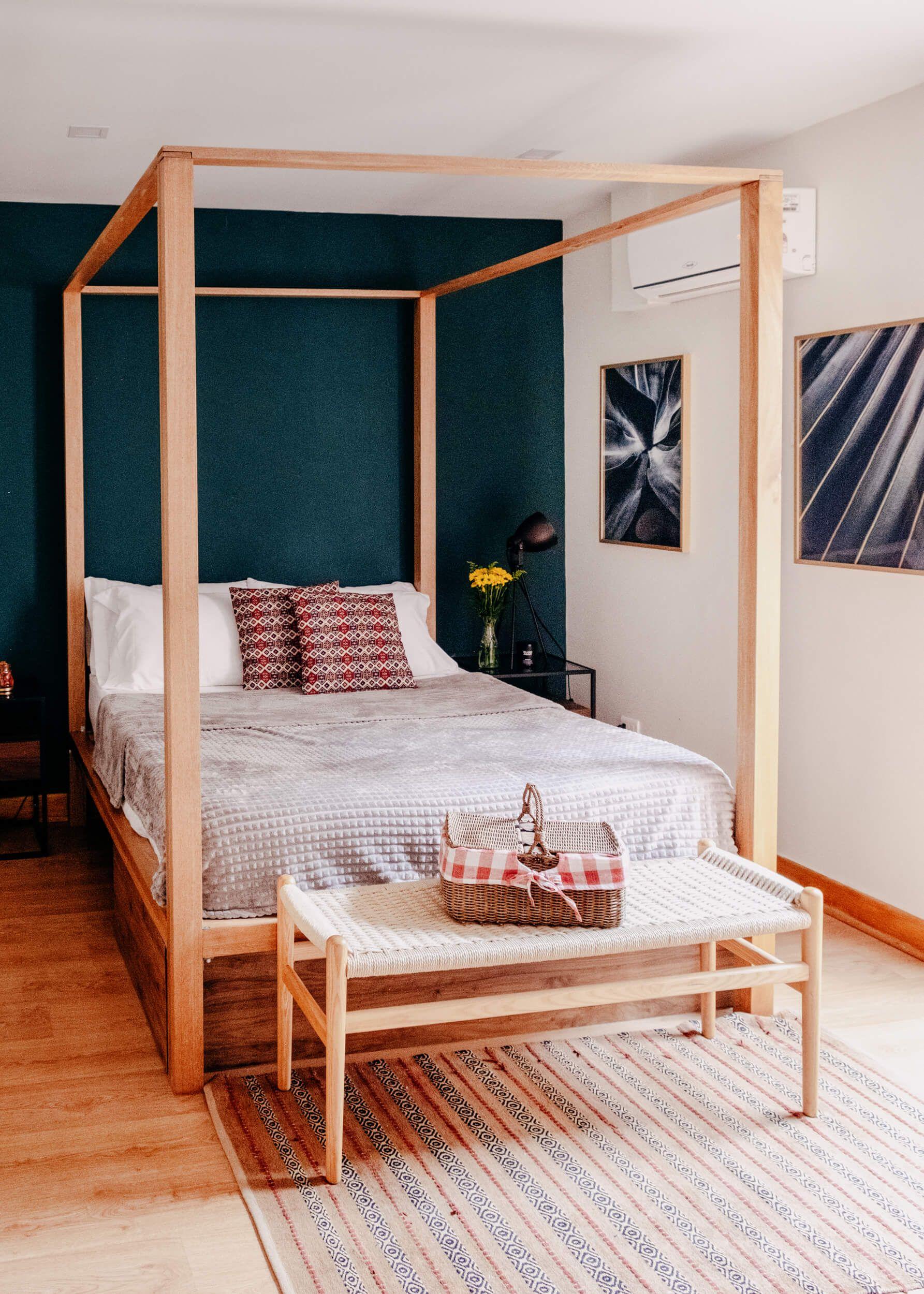 Main view of Bedroom 6 with a four poster bed, one of the most popular rooms at Balu