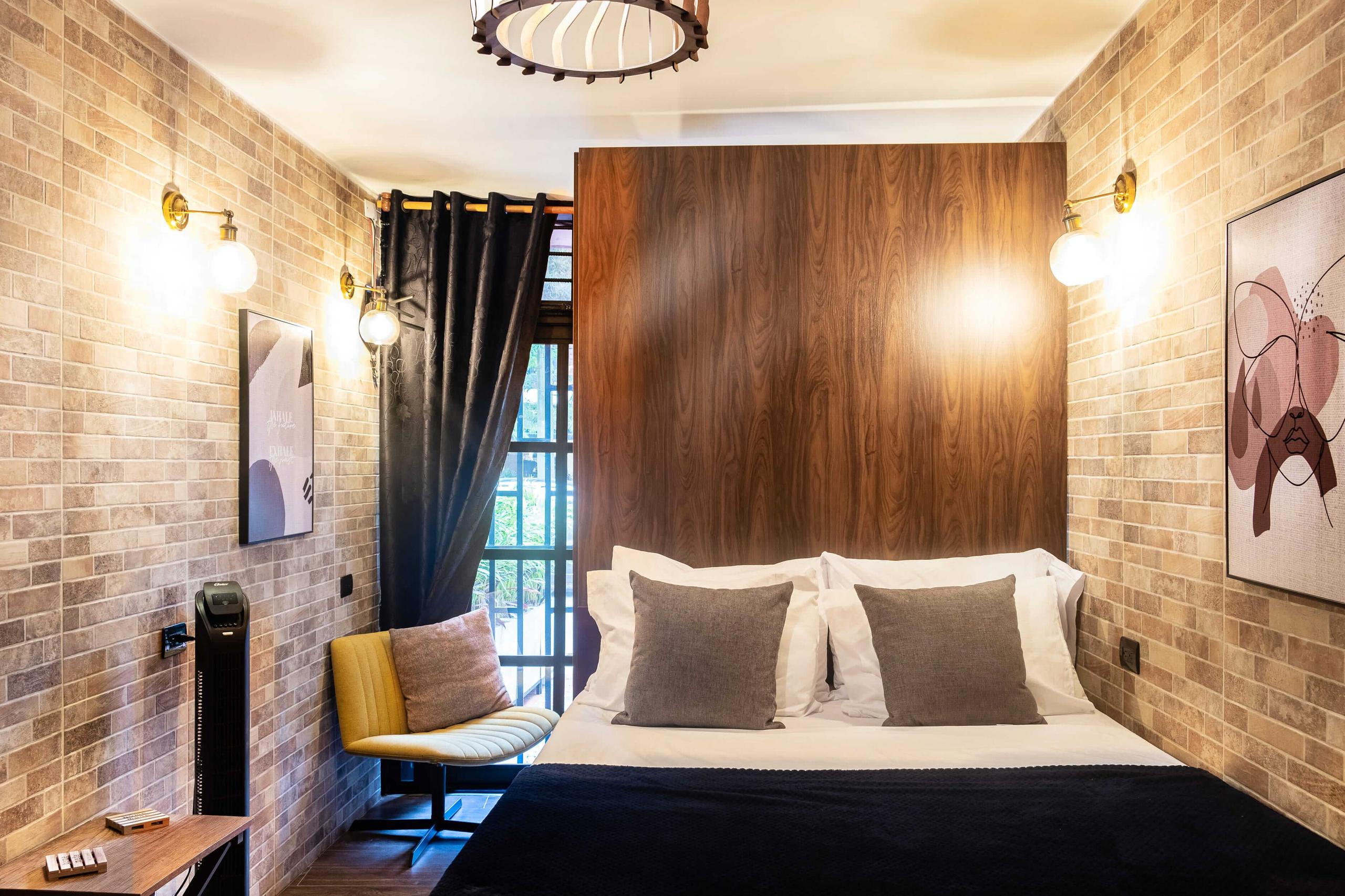 Interior view of the Balu studio apartment