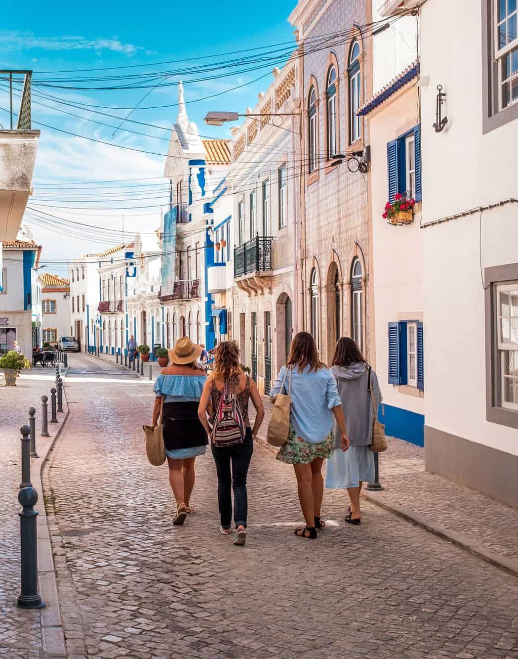 Street view of Ericeira town