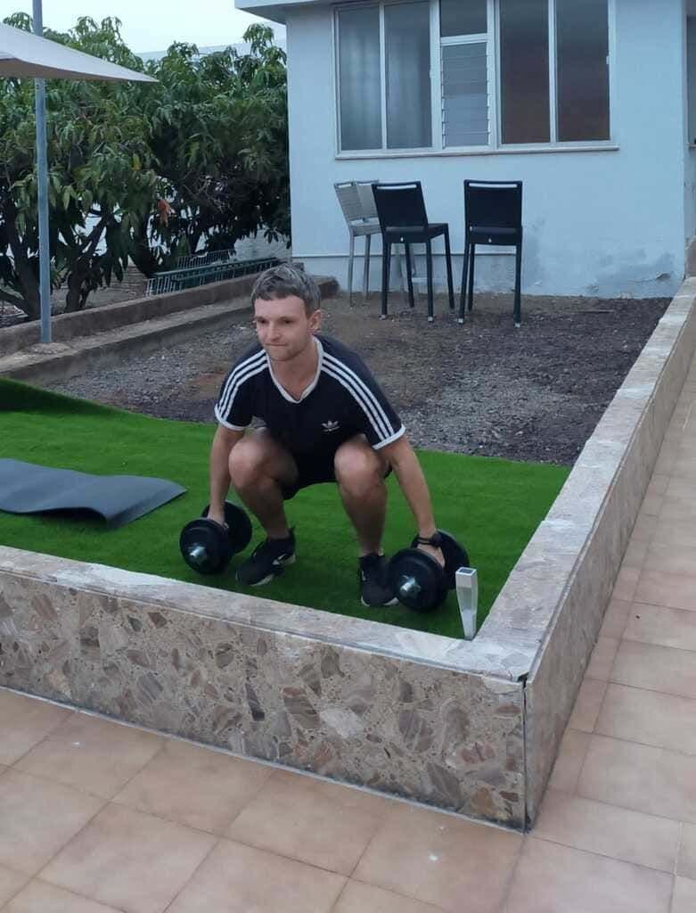 Garden fitness area