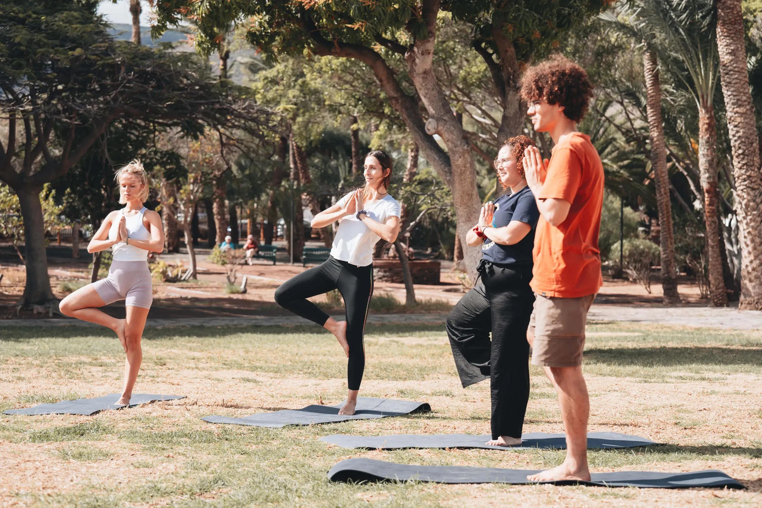 Yoga sessions at Cactus La Gomera