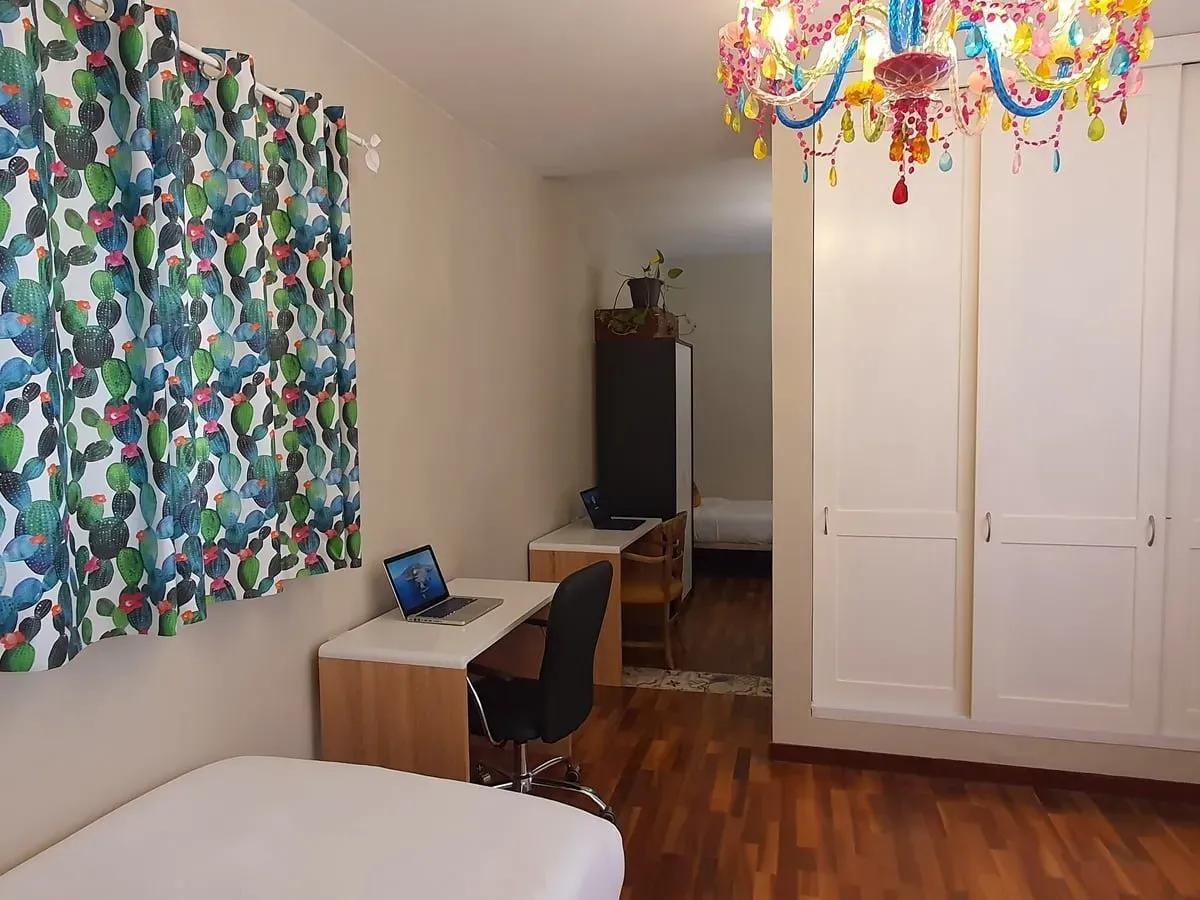 One of the shared rooms at Cactus Coliving Tenerife, female only.