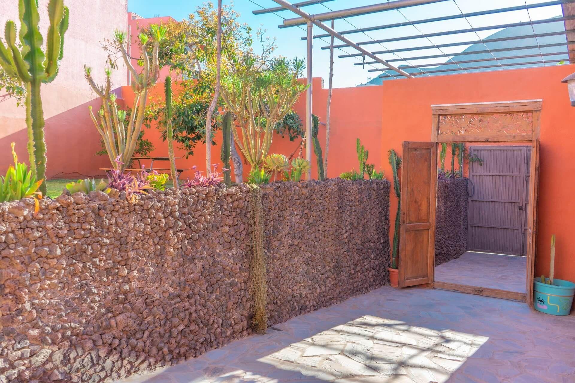 Entrance to Cactus Coliving in Tenerife