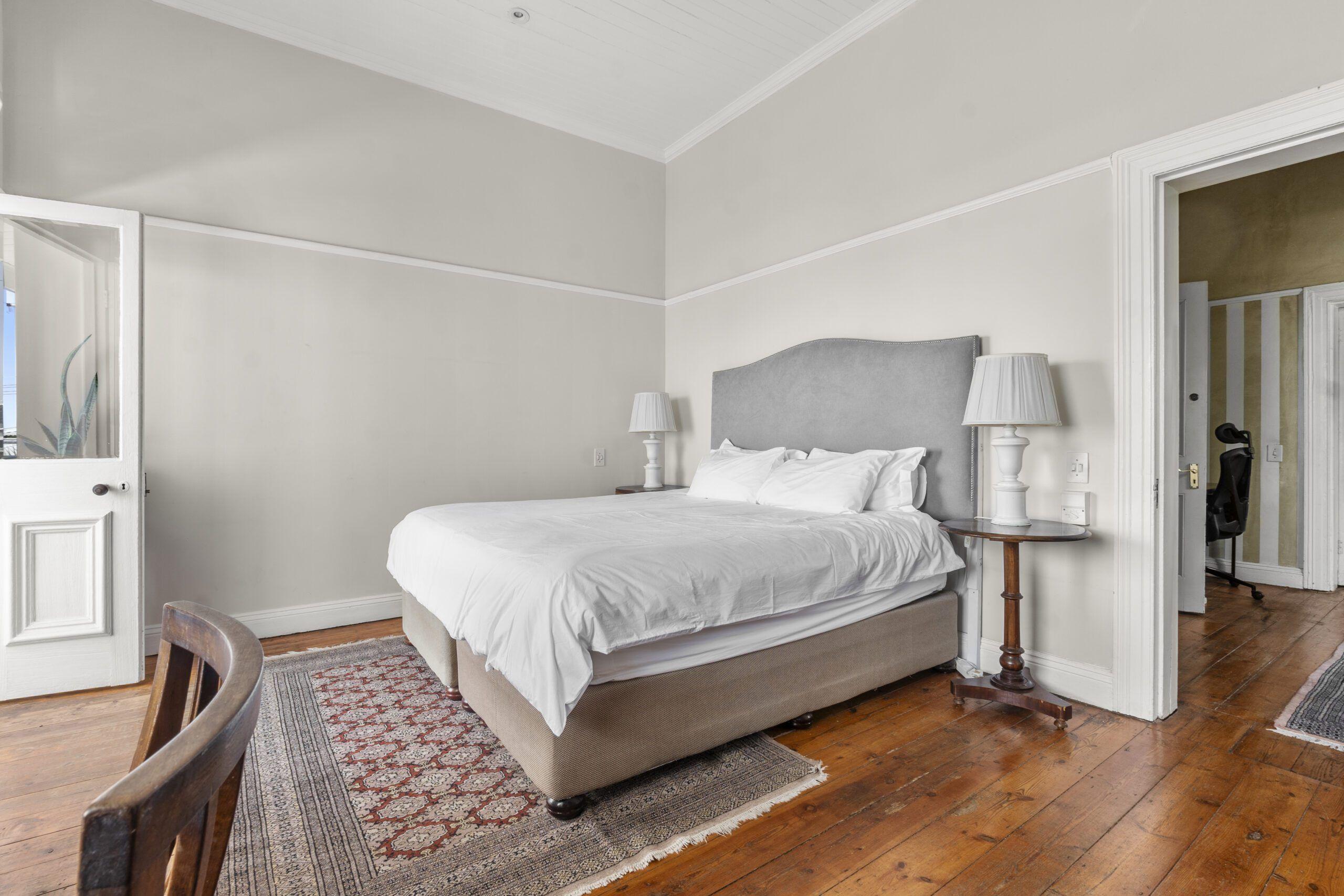 King-sized bed in the Master Deluxe Suite