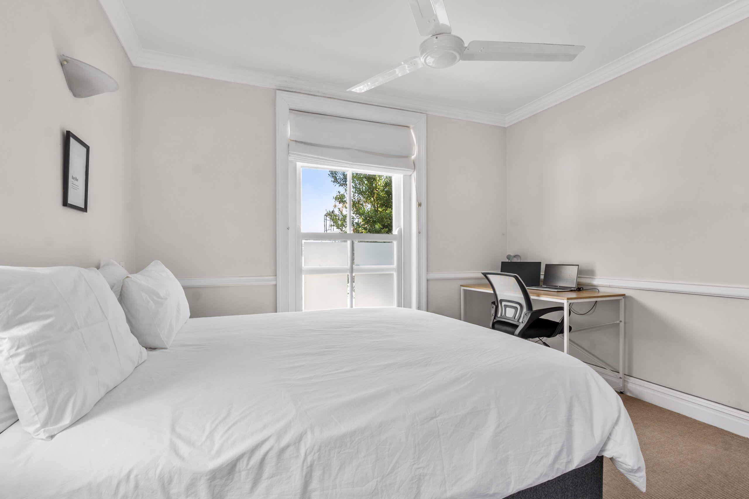 Reverse view of the Ship Queen Suite bedroom
