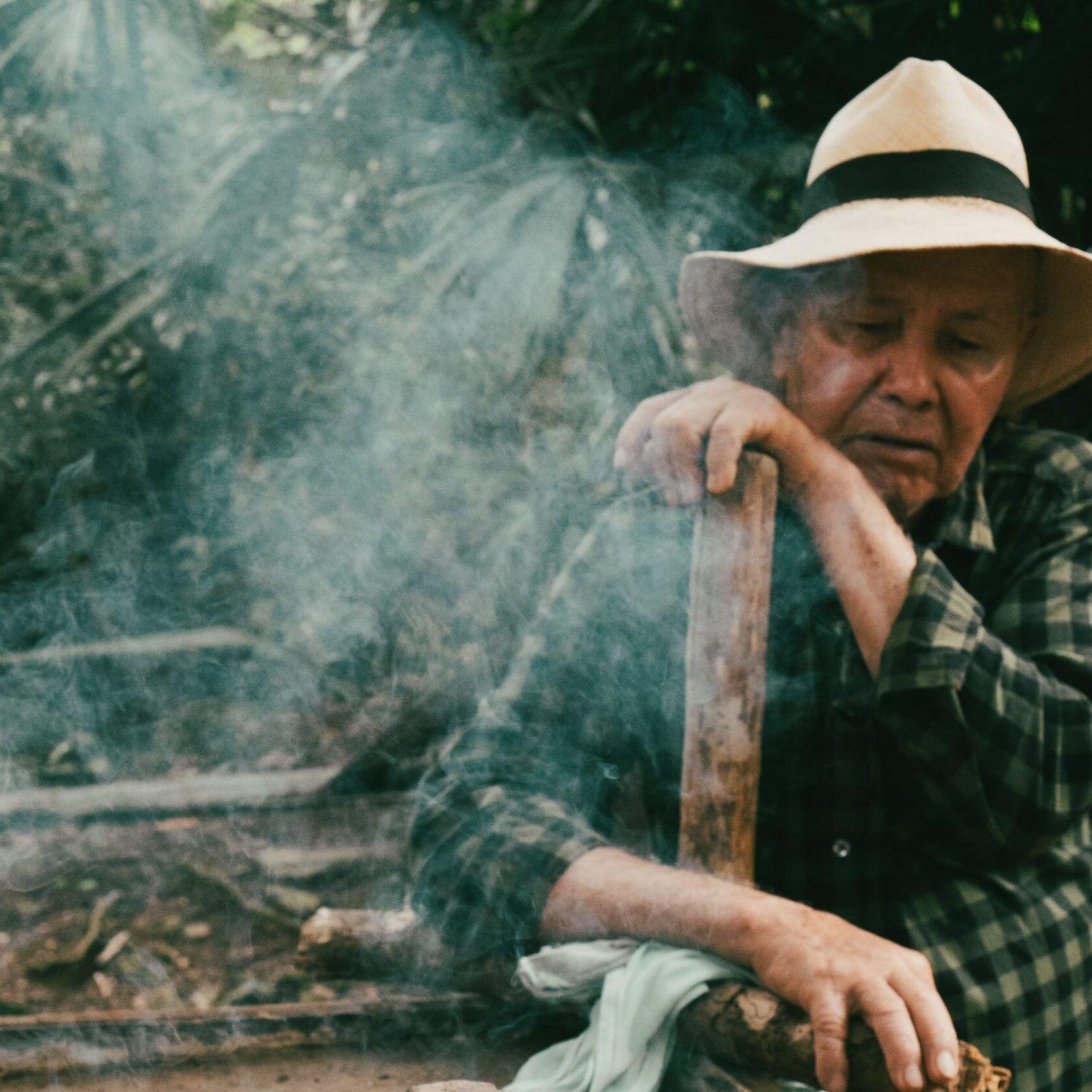 Community activity: arepa making at Casa Kandamy's permaculture farm