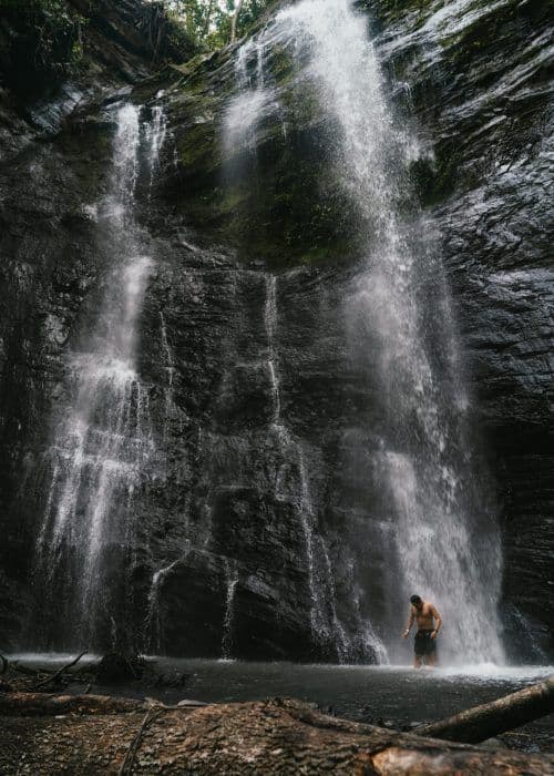Waterfall in Tobia, Colombia near Casa Kandamy