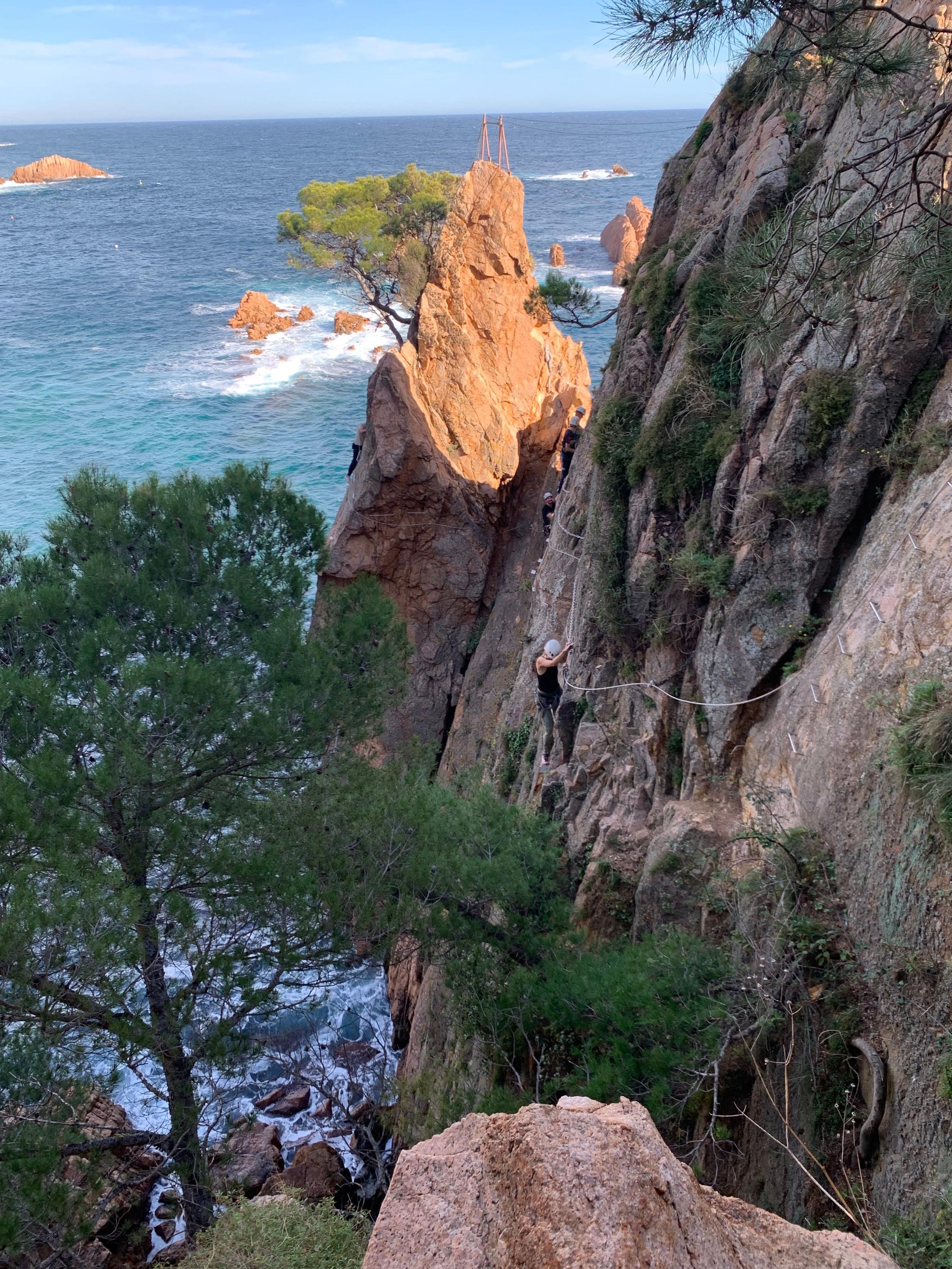 Via ferrata by the sea — an outdoor activity near Casa Pardal