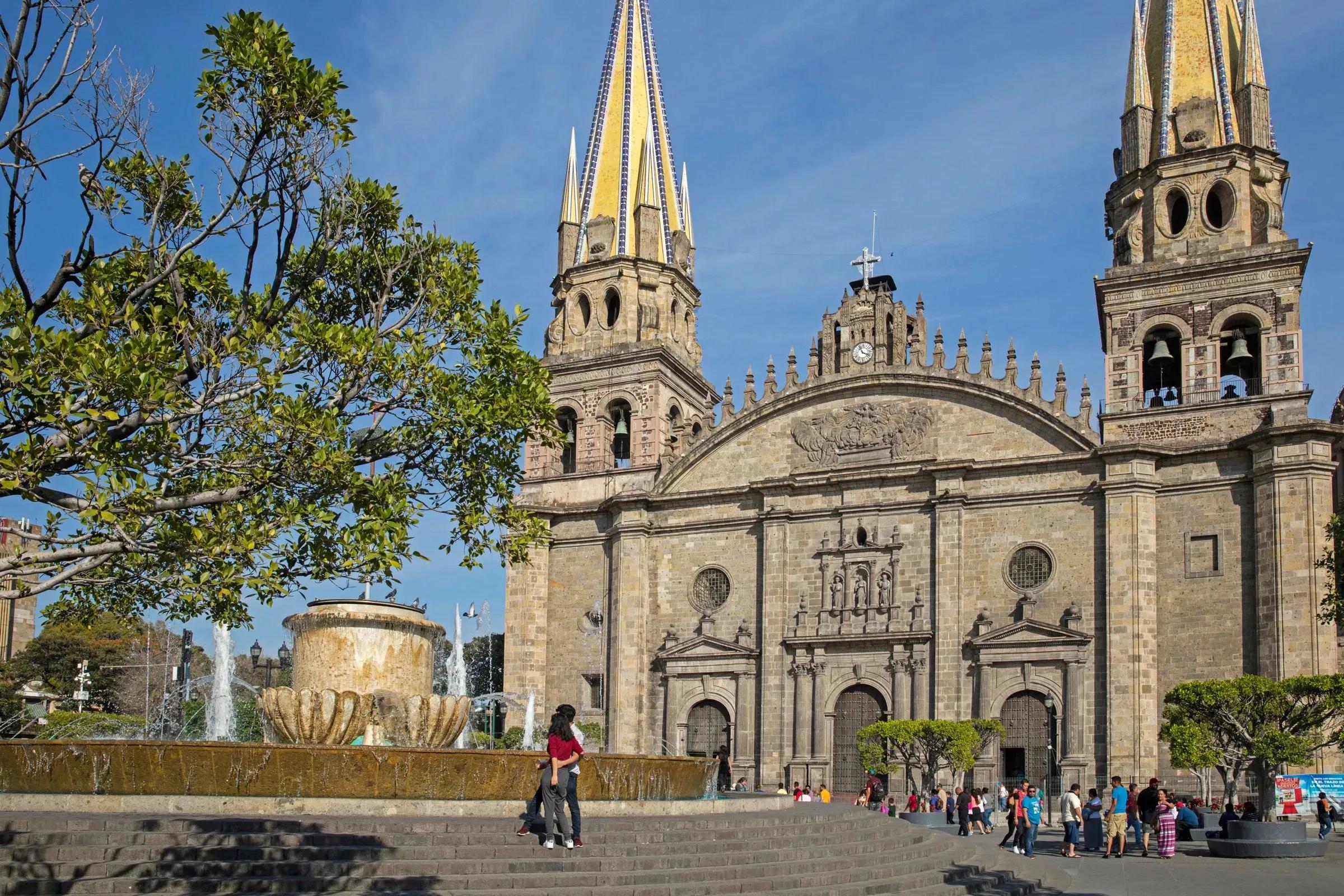 Aerial or wide view of Guadalajara, Mexico, used to illustrate the city for digital nomads