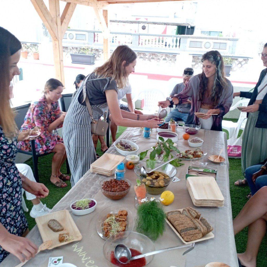 Vegan product tasting event at Coliving 1907 - from the farm to your table