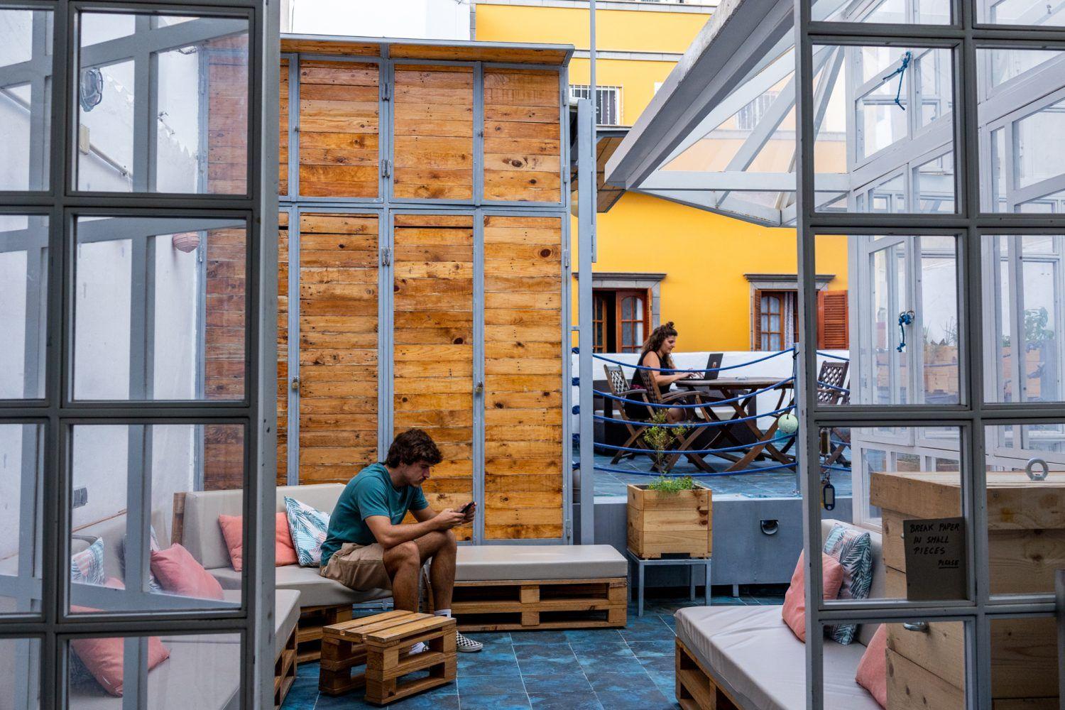 Terrace at EcoIsleta Coliving