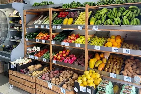 Ecostore with fresh, local products