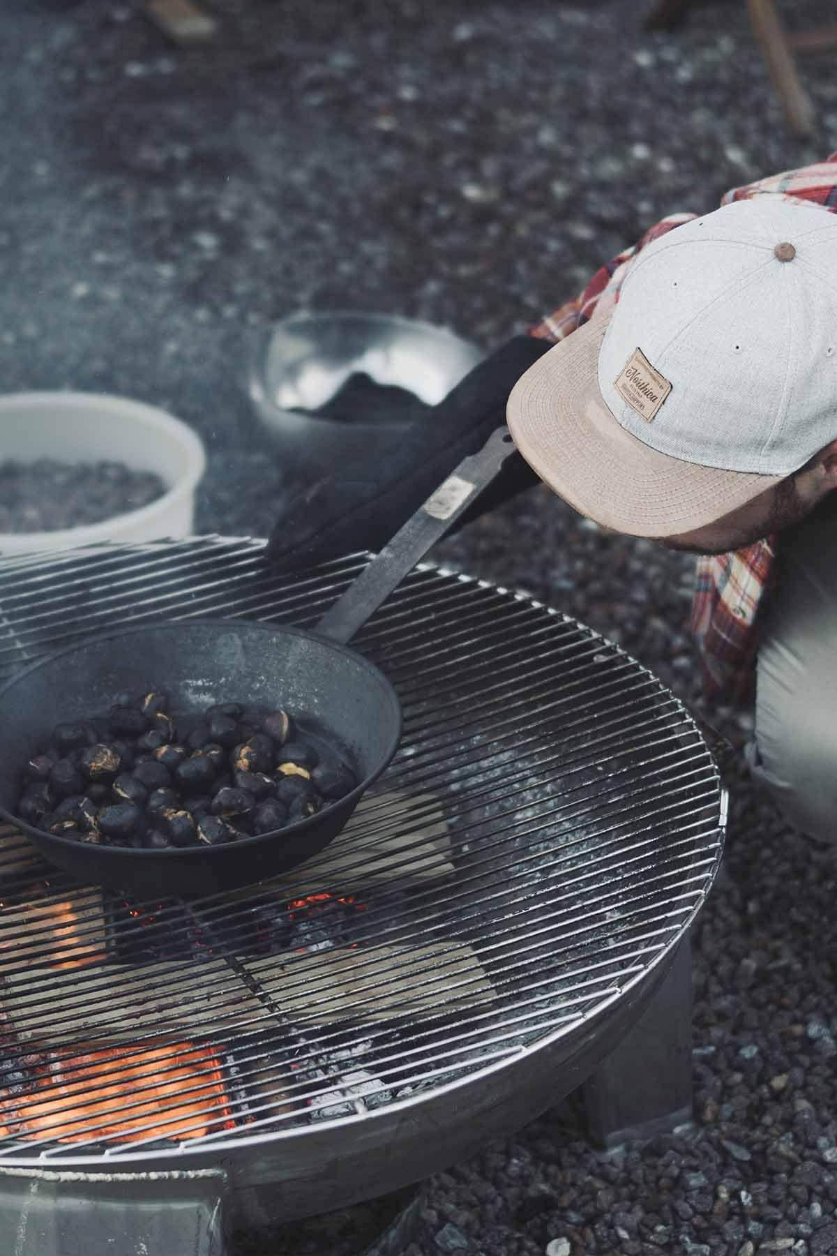 Autumn scene representing the Törgellen tradition in South Tyrol