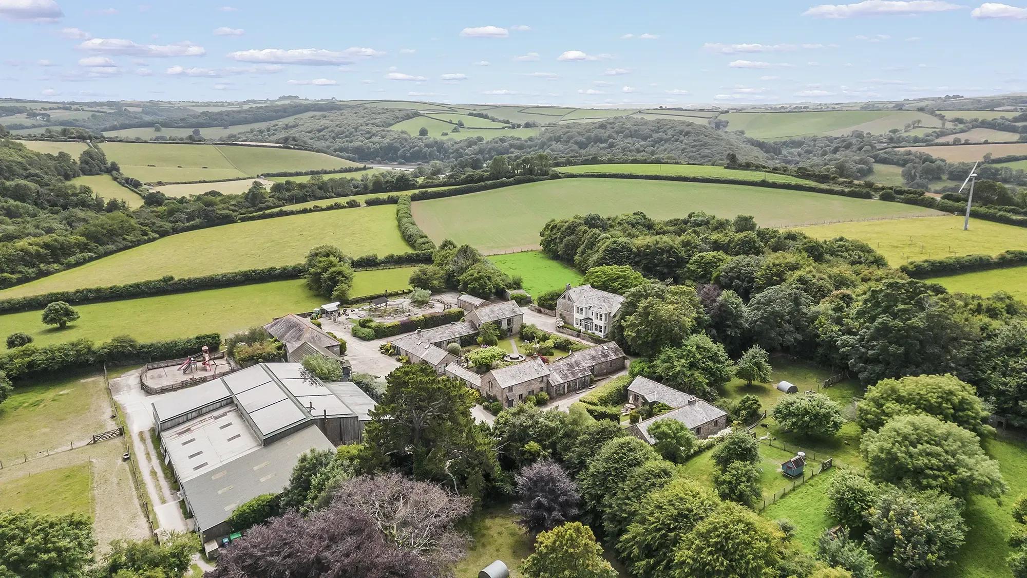 Wide view of the Froomies farm property