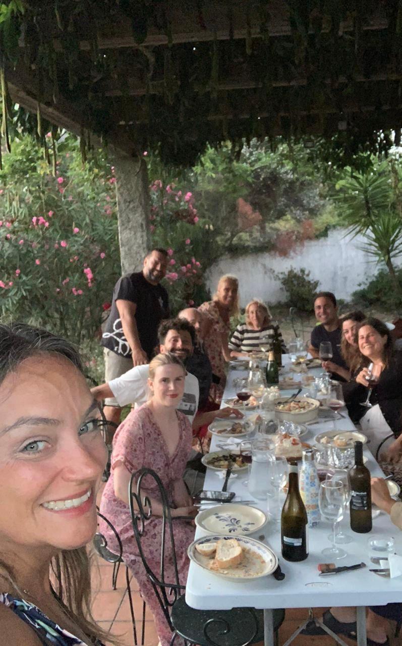 People disconnecting from work and connecting with nature