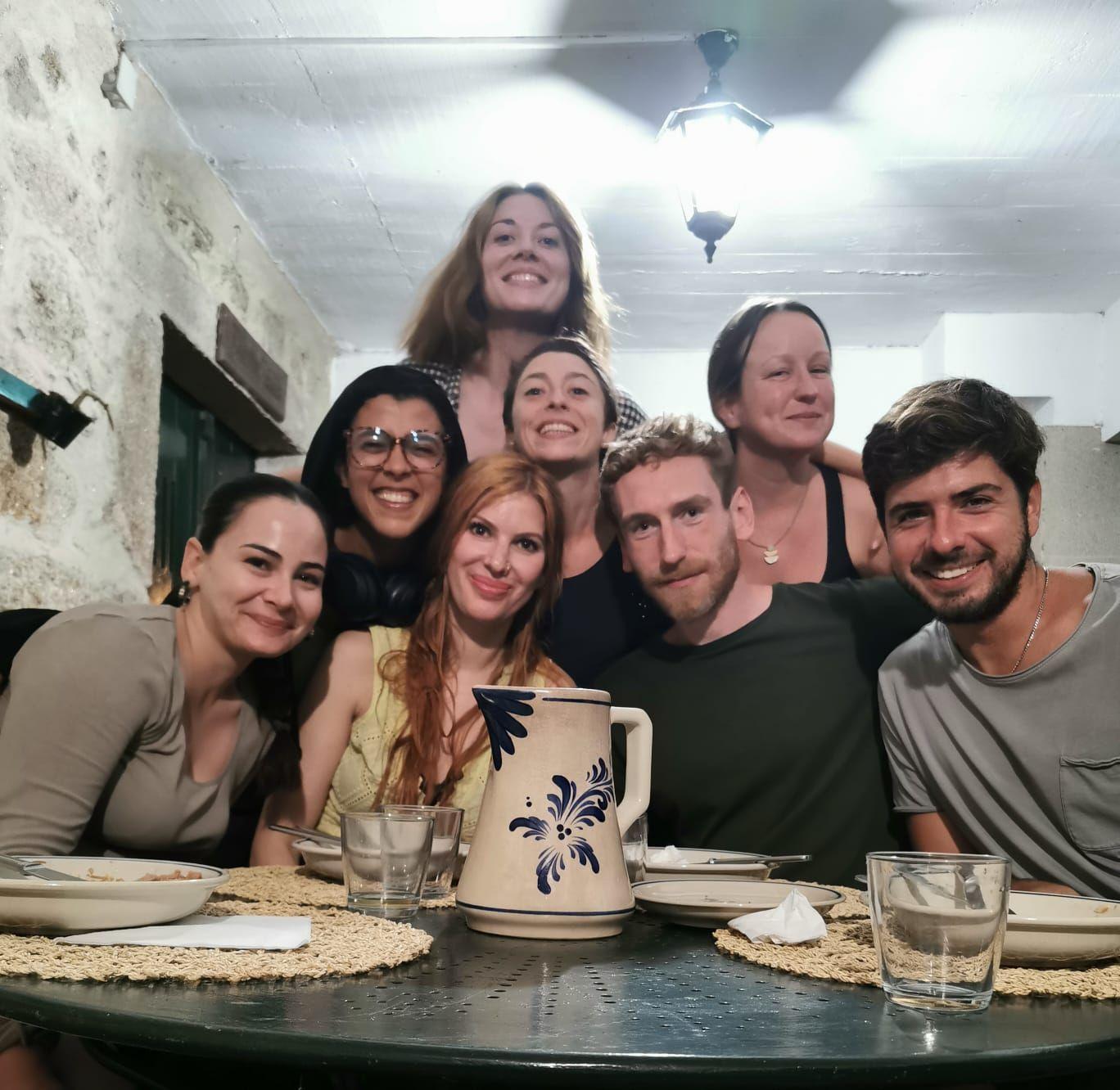 Garden with growing vegetables at the coliving