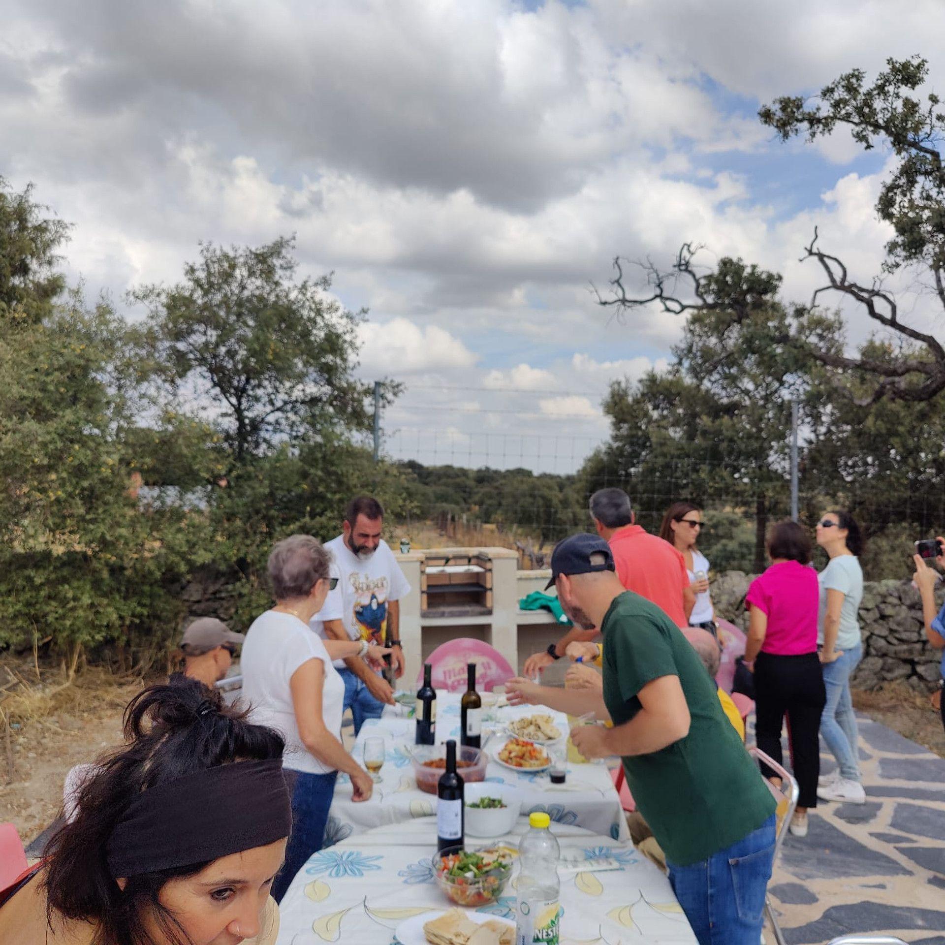 BBQ area at the coliving space