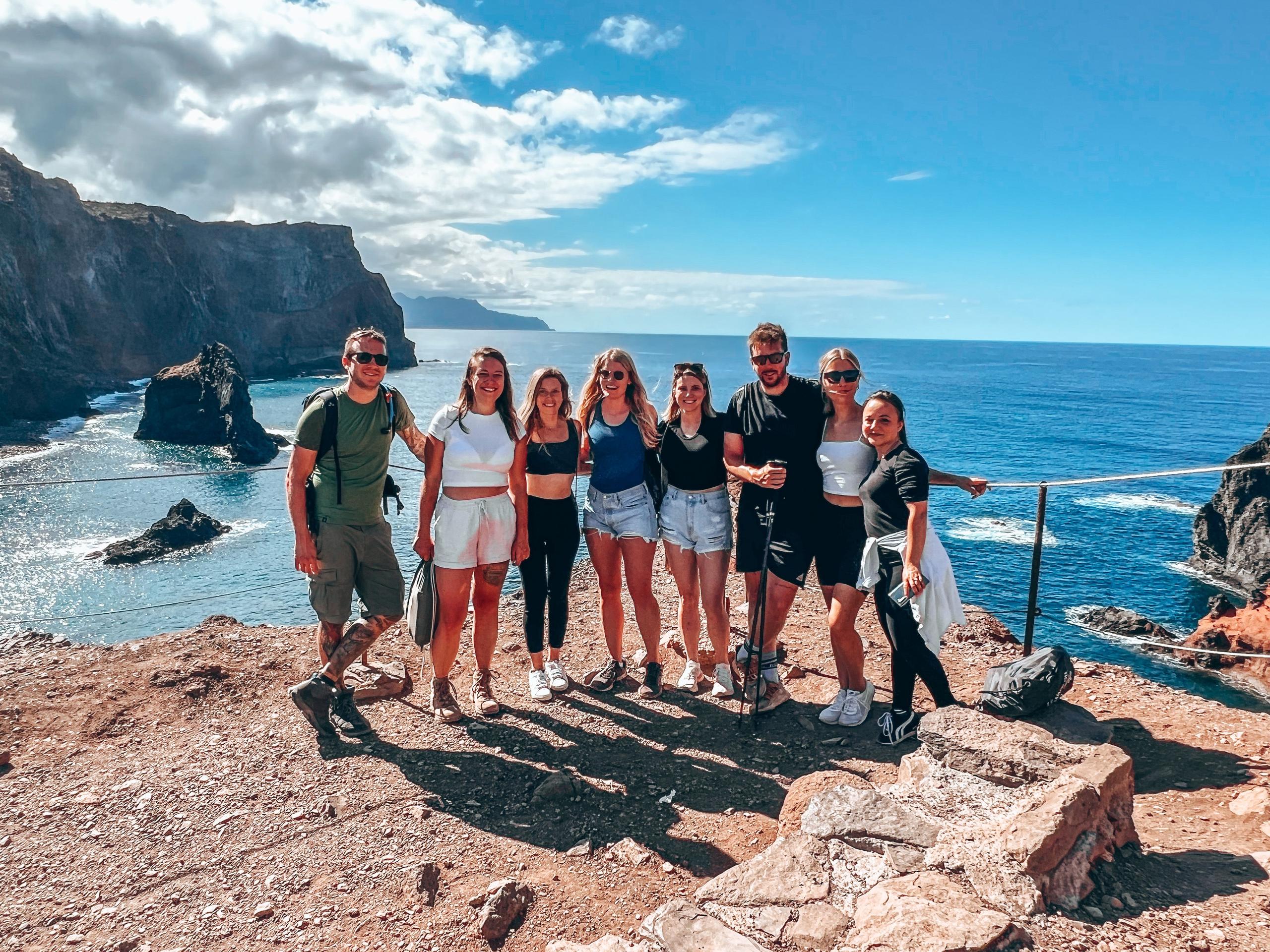 Homeoffice Madeira's community embarks on a group excursion to the breathtaking Ponta de Sao Lourenco trail, experiencing the island's natural beauty while forging stronger connections.
