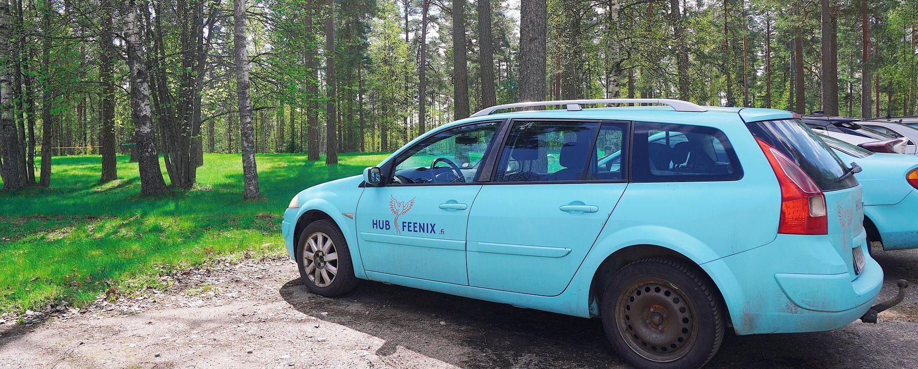 Shared manual car available for local trips and adventures