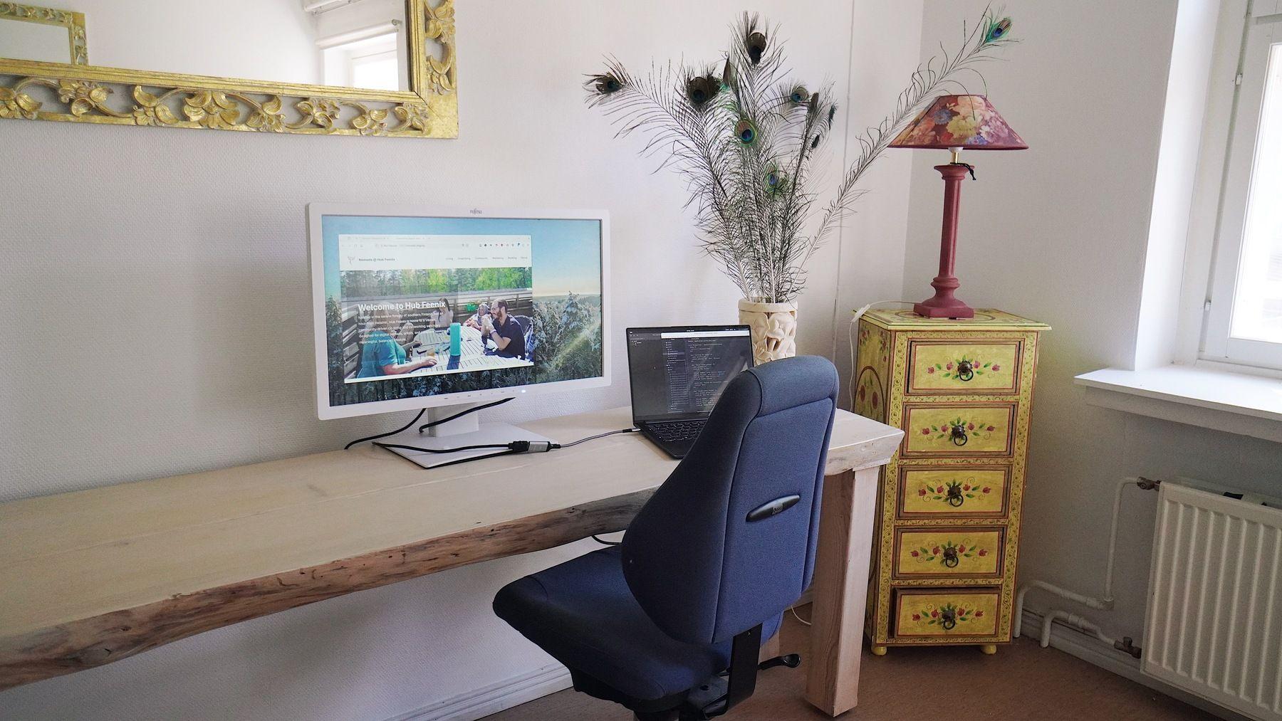 Coworking space in the Digital Nomad Wing