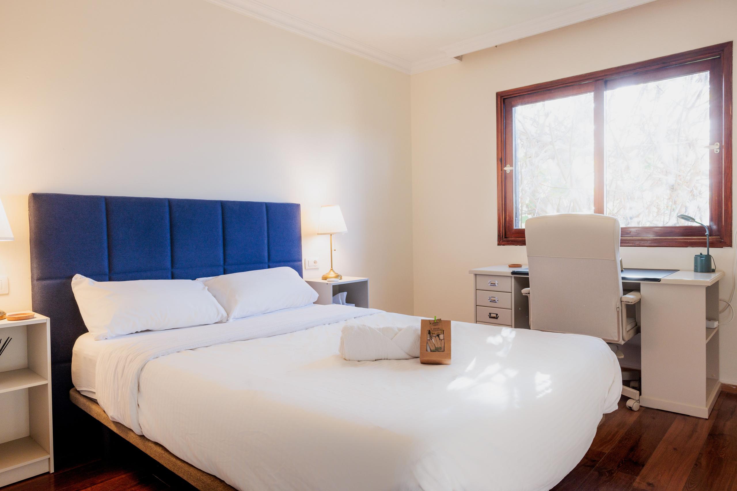 Private bedroom with workspace at Ikigai Coliving in Puerto de la Cruz Tenerife