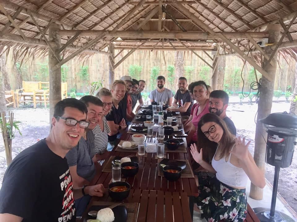 Lunch time at KoHub communal dining area