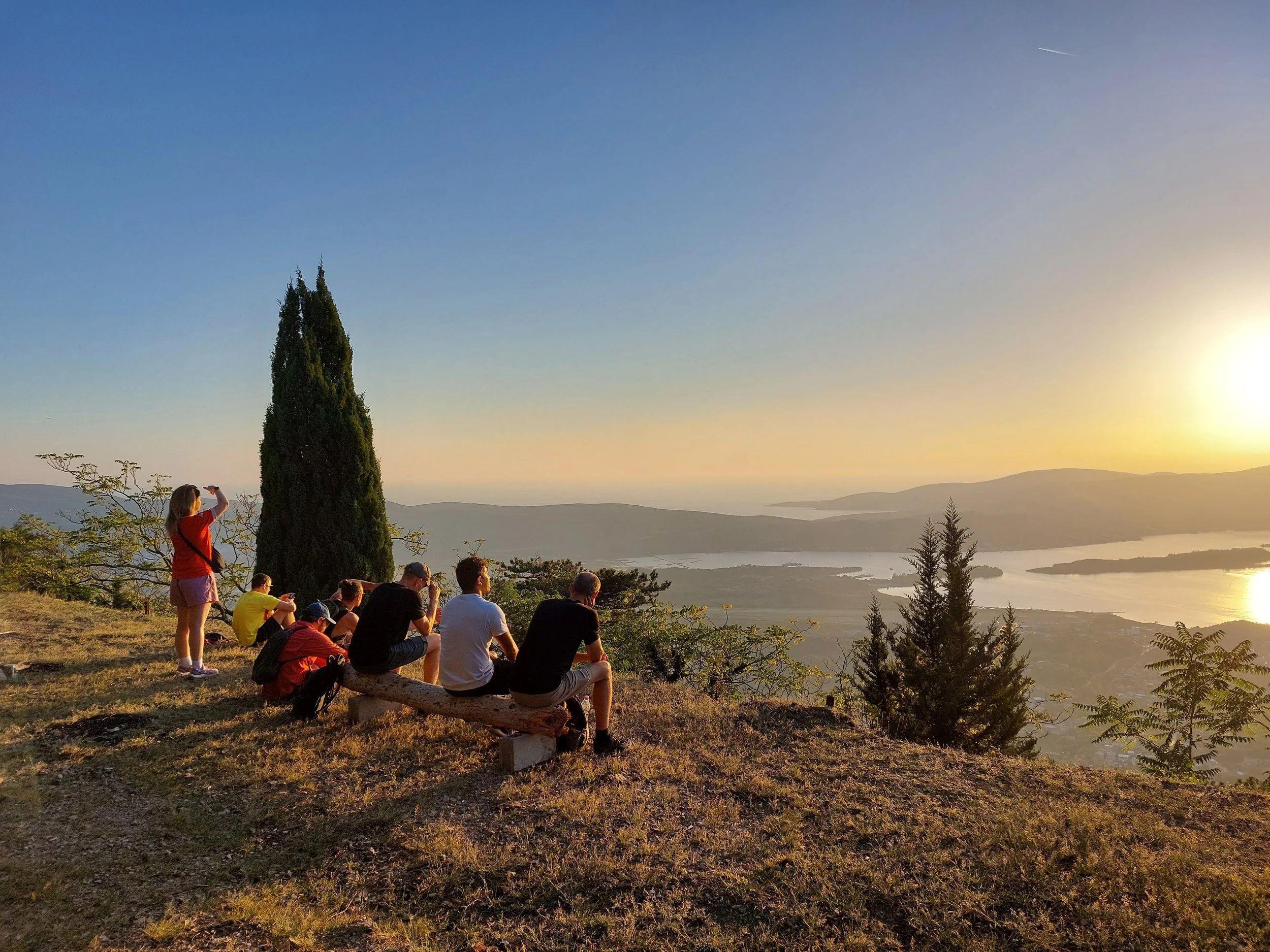 View from the Vrmac Ridge Trail hike near Kotor