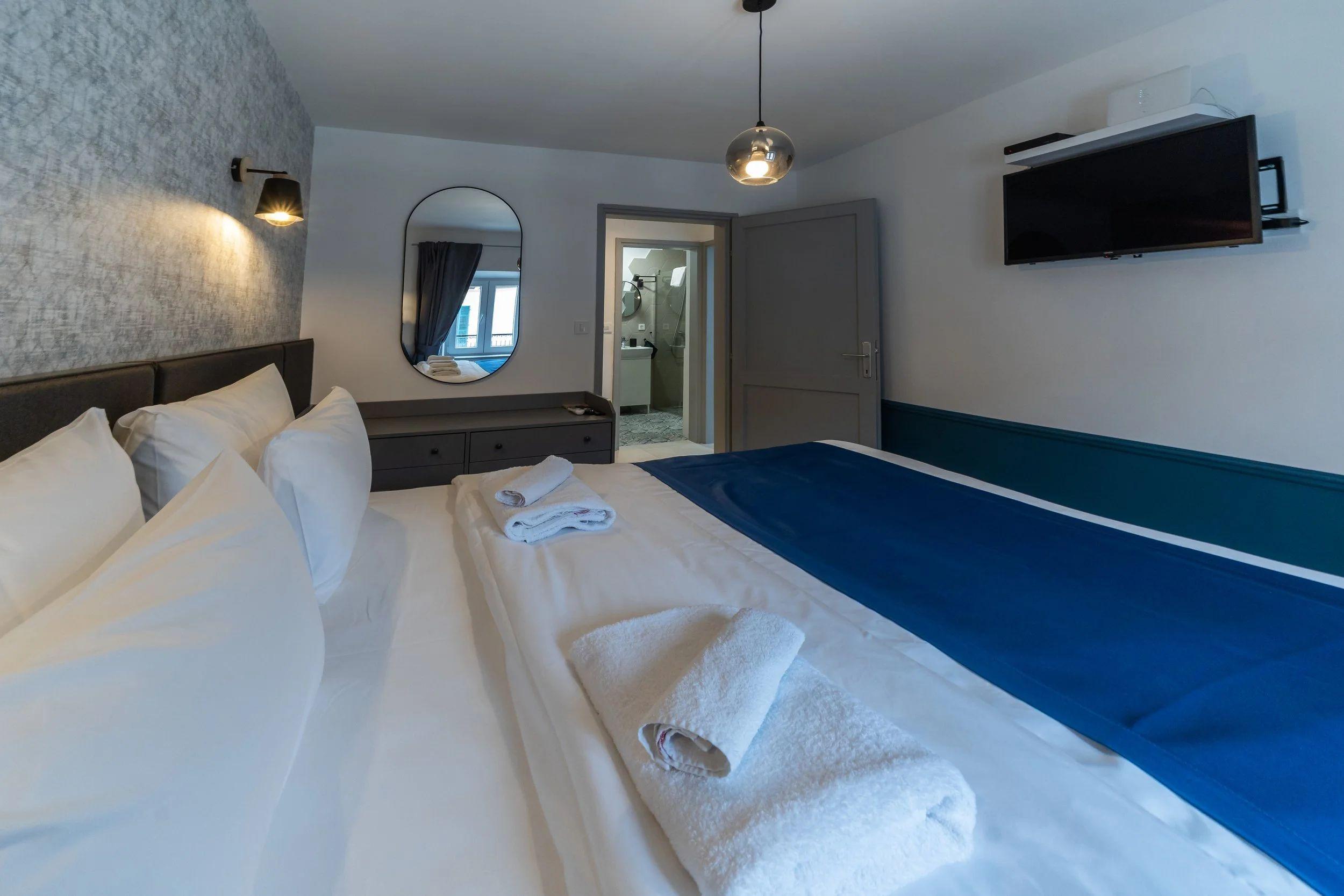 Loft apartment interior at Kotor Nest