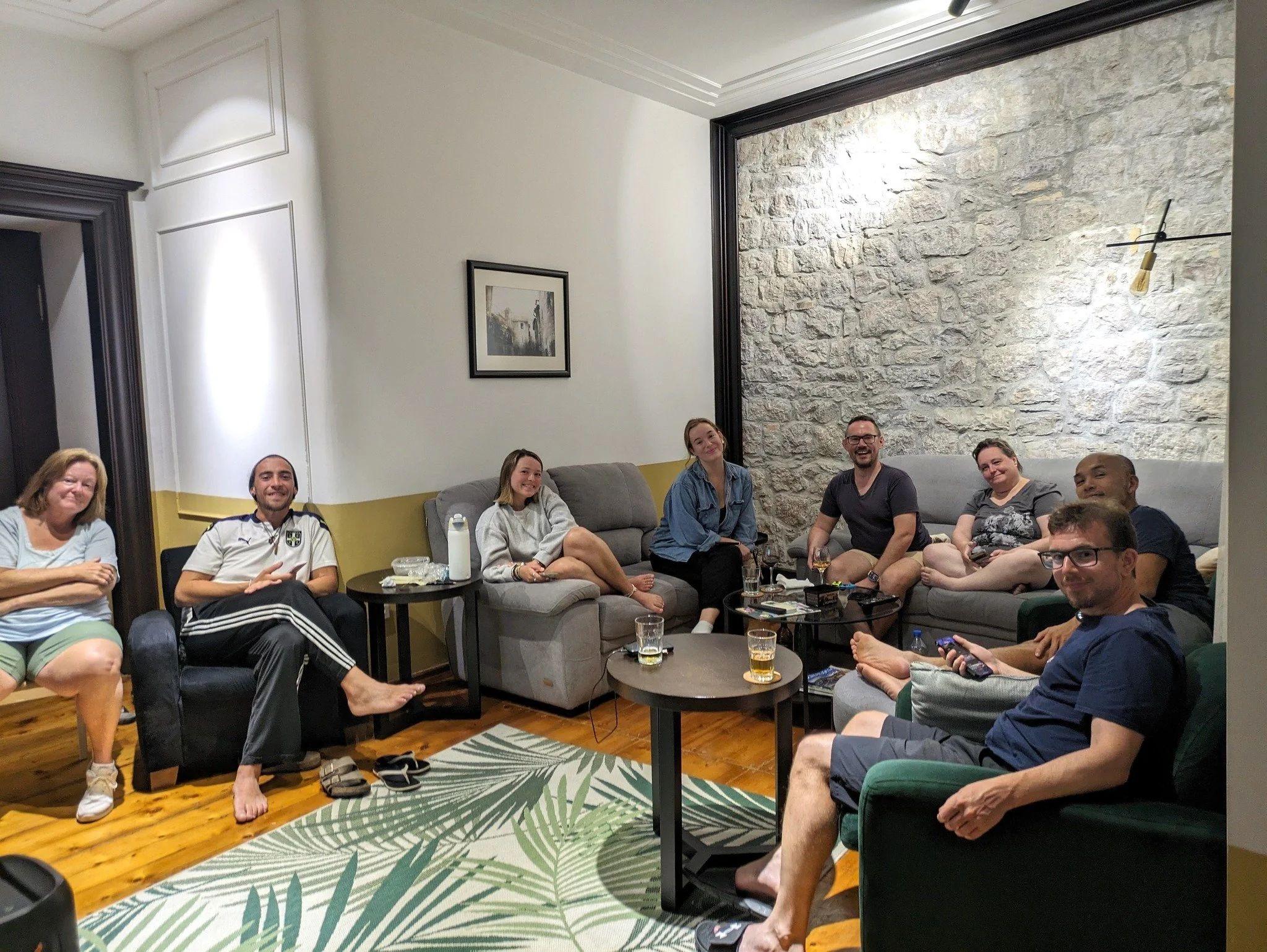 Our living room area is reserved for conversations, laughter, skillshares, and movie and game nights.