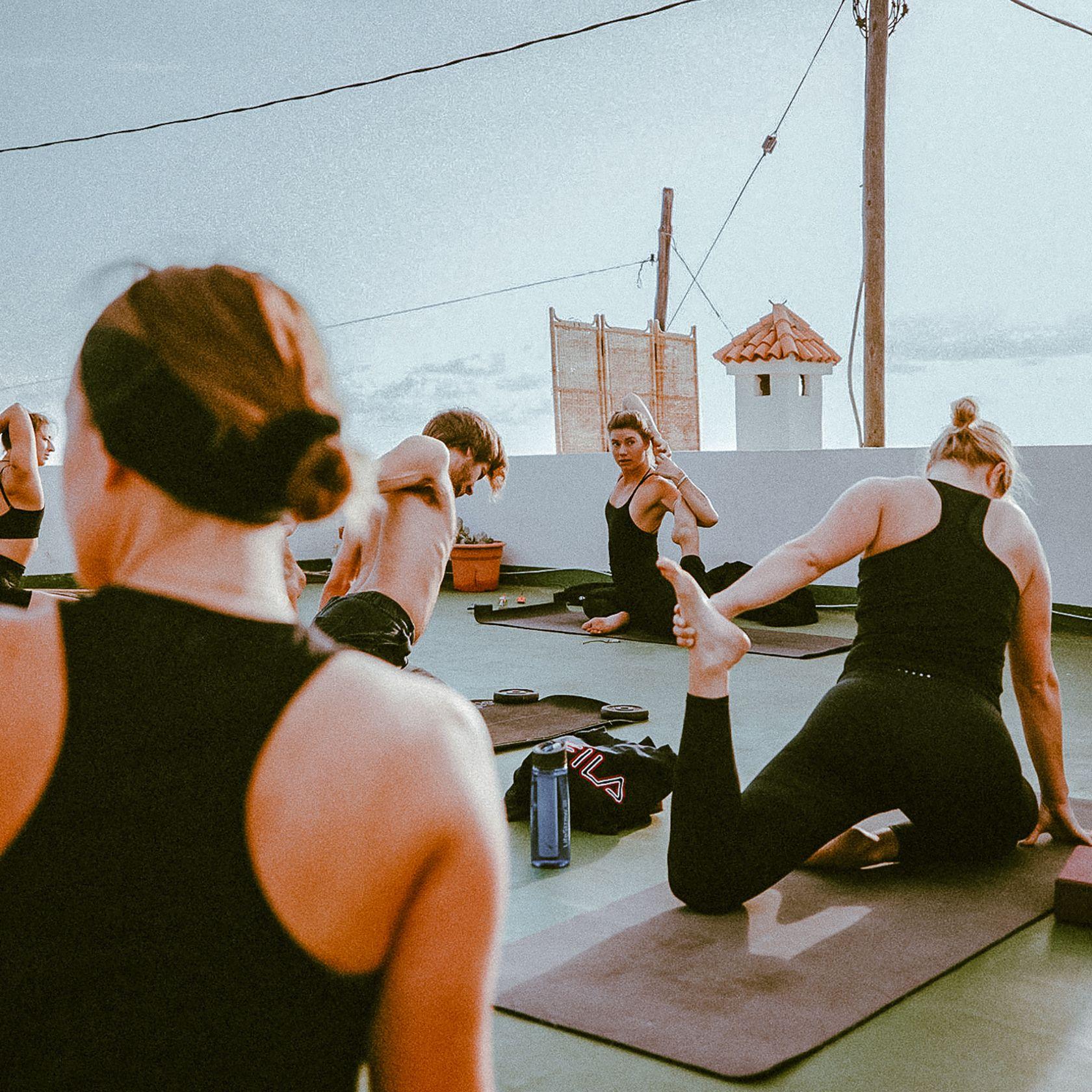 Yoga session