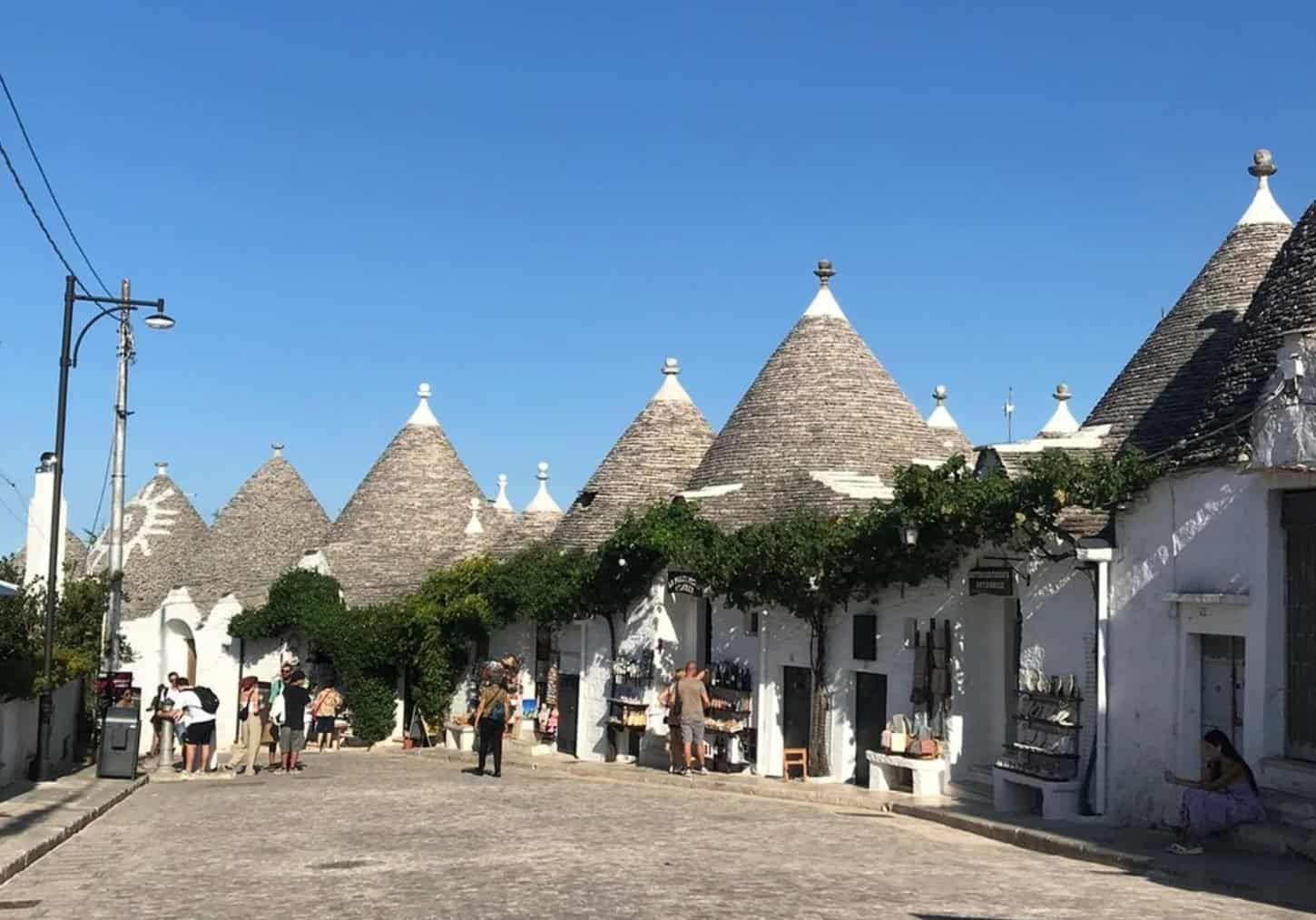 Trulli of Alberobello, UNESCO World Heritage site near Masseria Olga coliving in Puglia