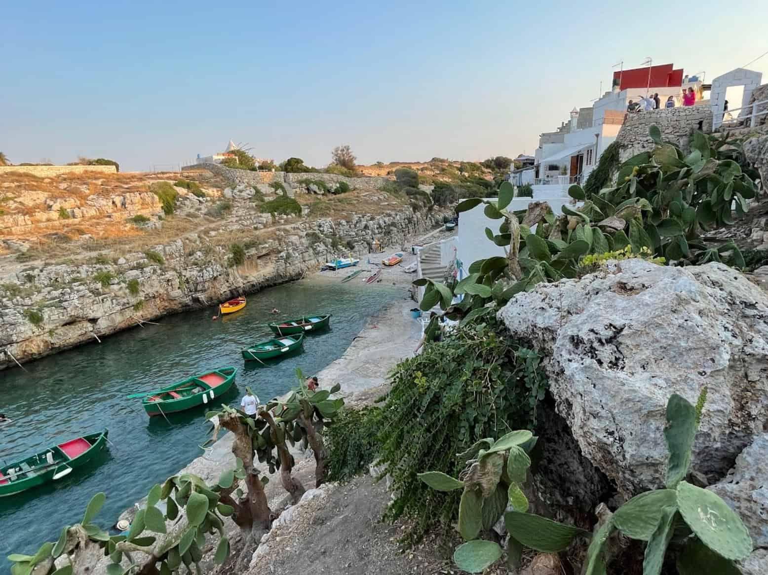Porto Badia beach in Puglia near Masseria Olga coliving