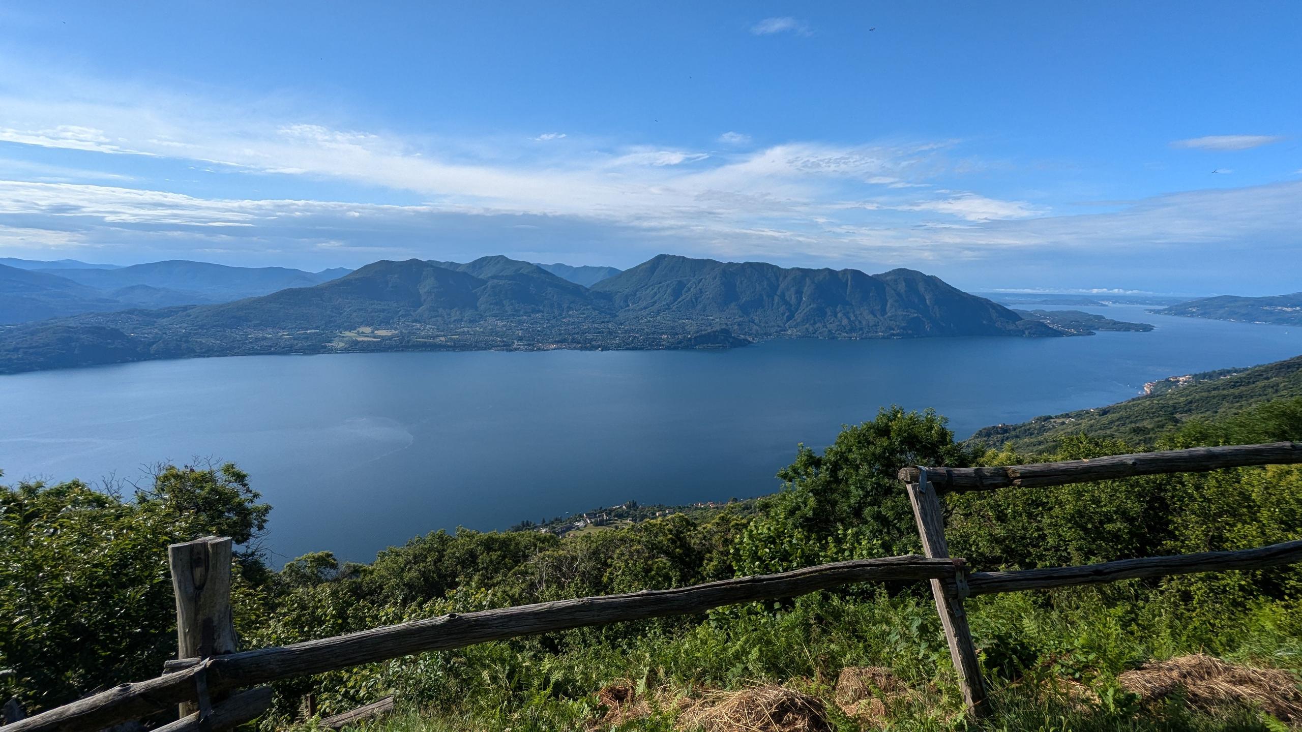 Beautiful mountain views from the property overlooking Lago Maggiore