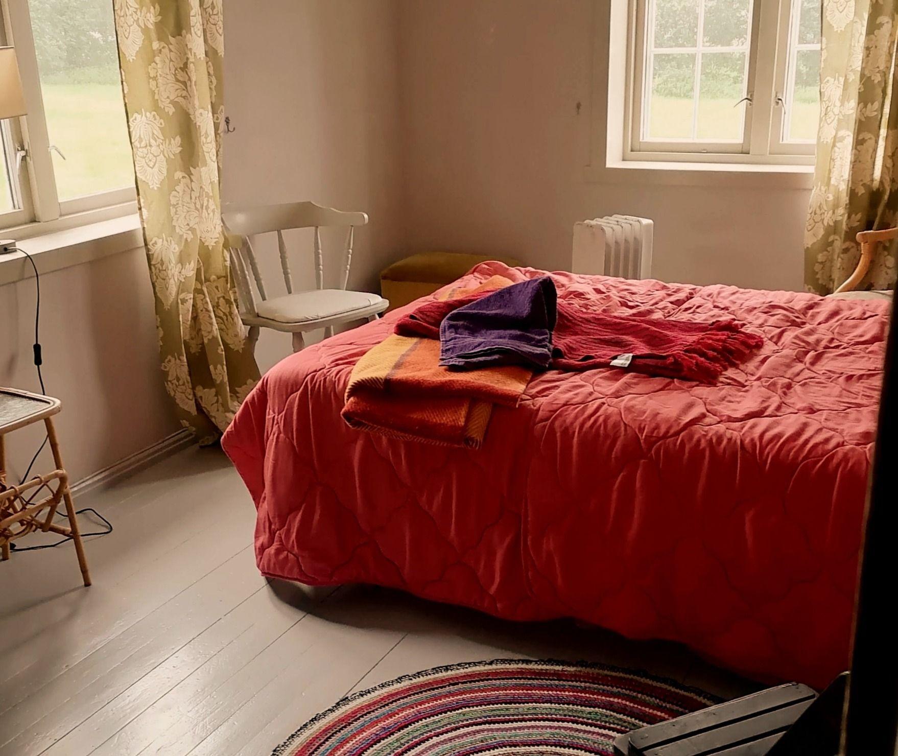 The Pastel Room with mountain and partly lake view