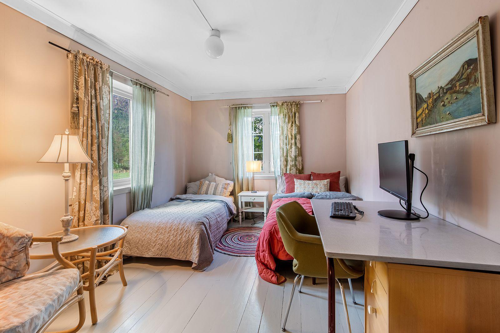 Pastel Room interior with bed