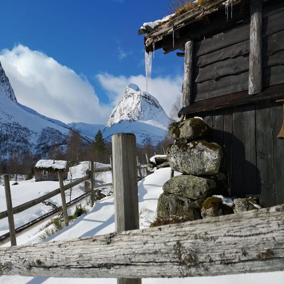Old farmhouse up in the mountains — solitude and peace