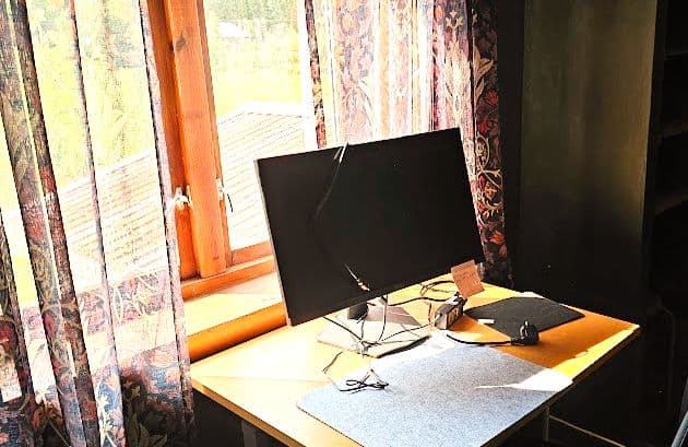 Green Room interior with bed