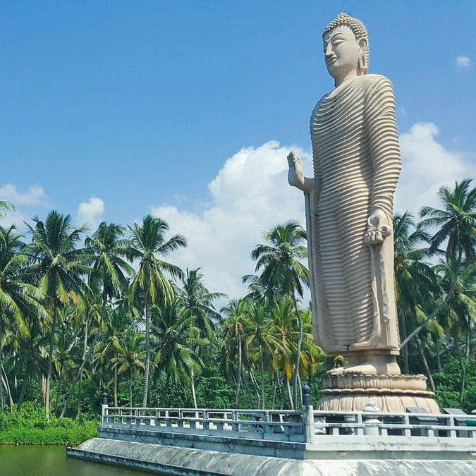 Exterior view of the Tsunami Museum in Hikkaduwa, showcasing the building and informative displays.