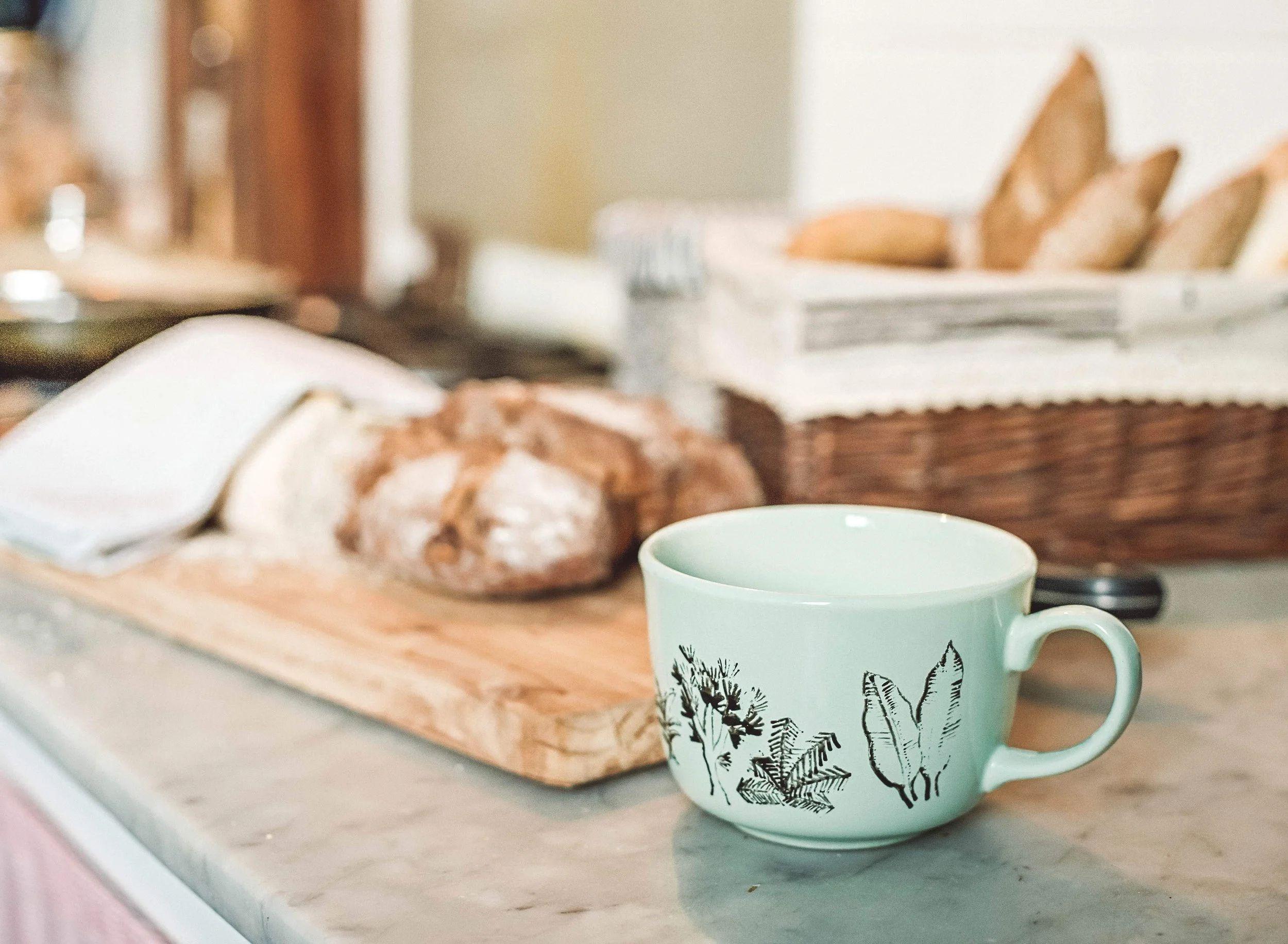 Breakfast spread at Nine Coliving.