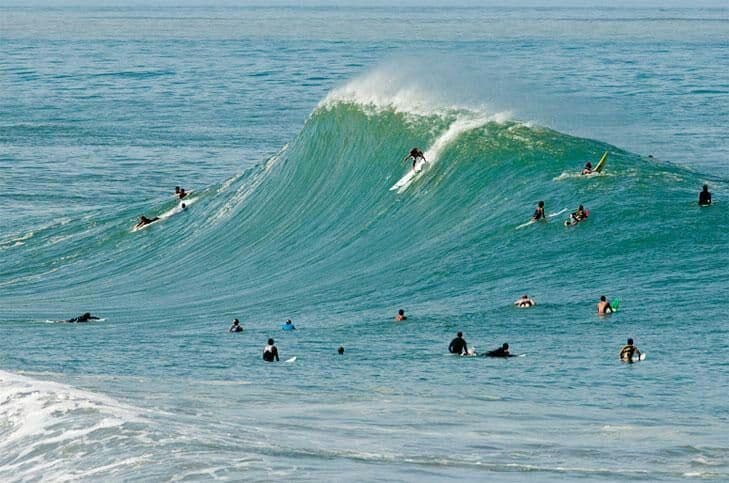 Big waves right next to the home