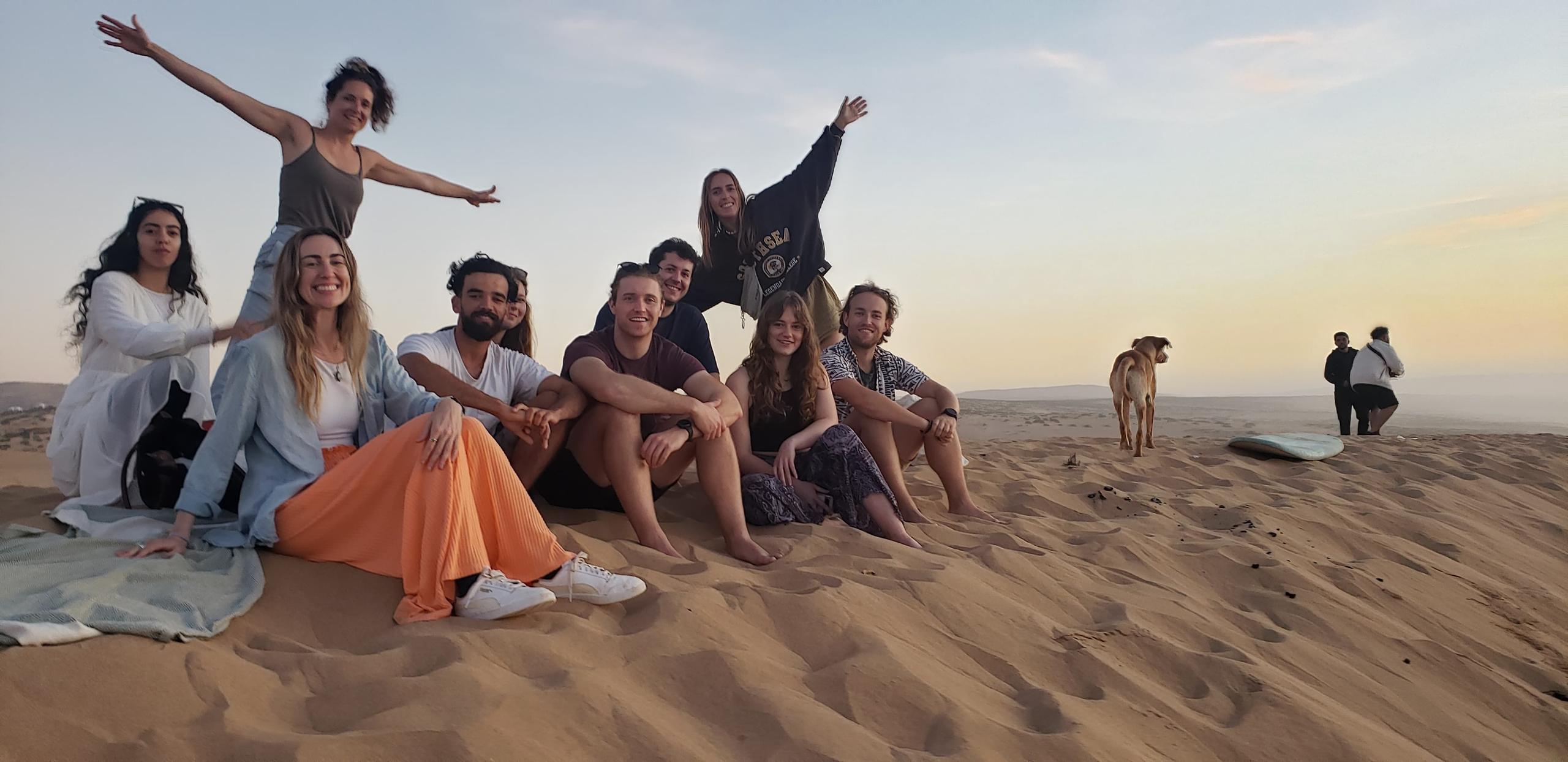 Sand dunes near Taghazout Bay coliving