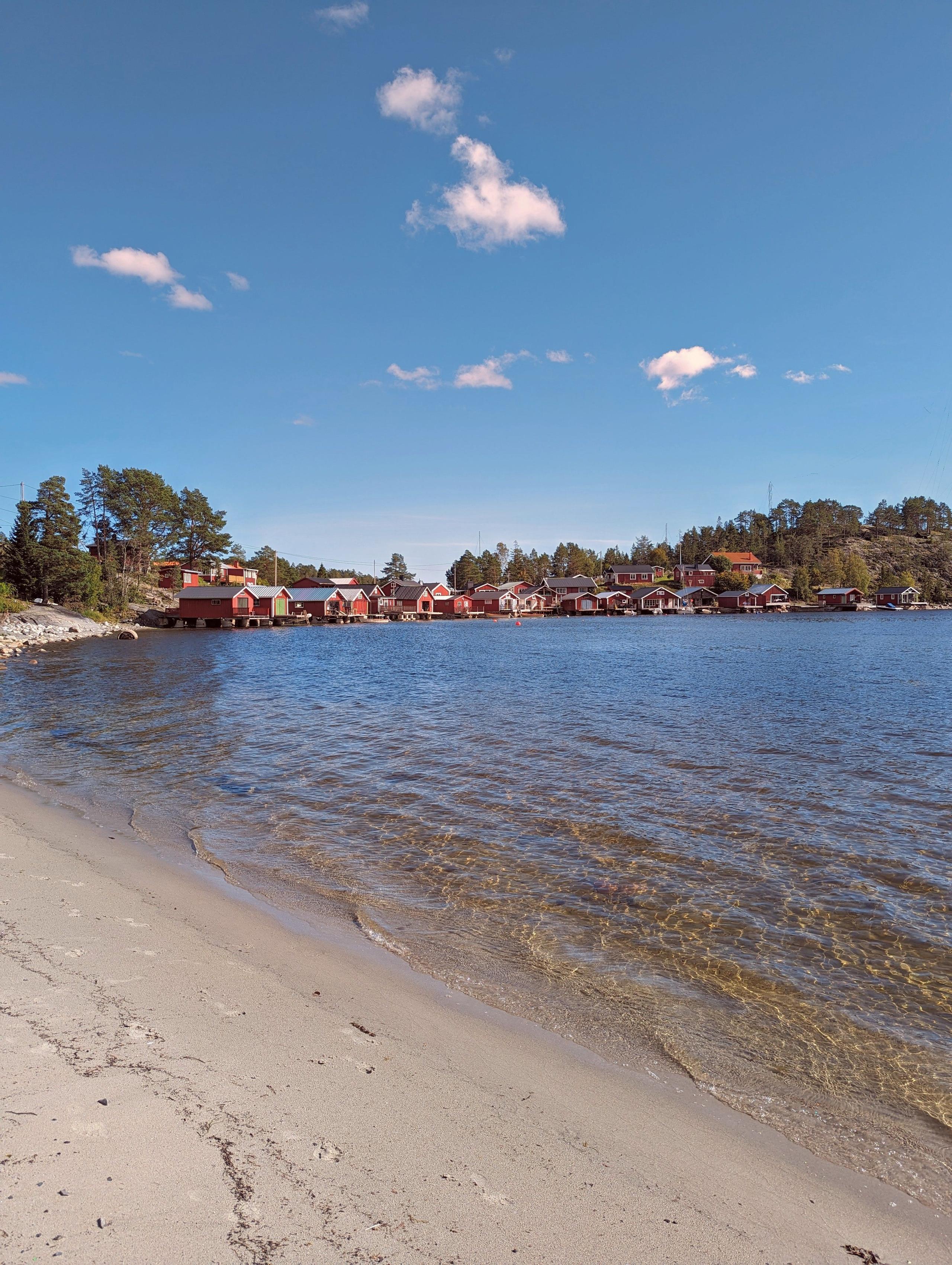 Prästhushamn fishing village in the Höga Kusten