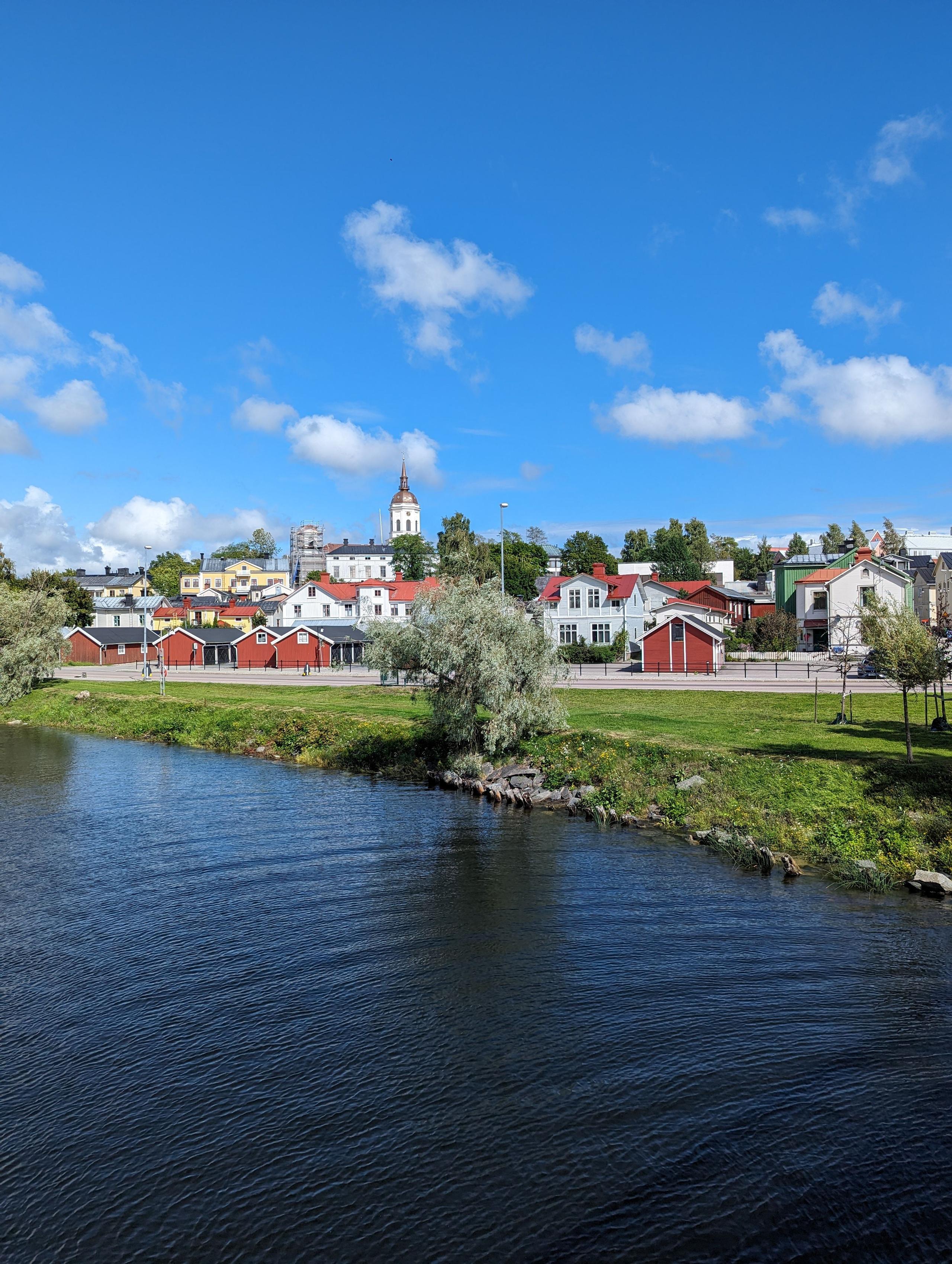 View over the town of Härnösand