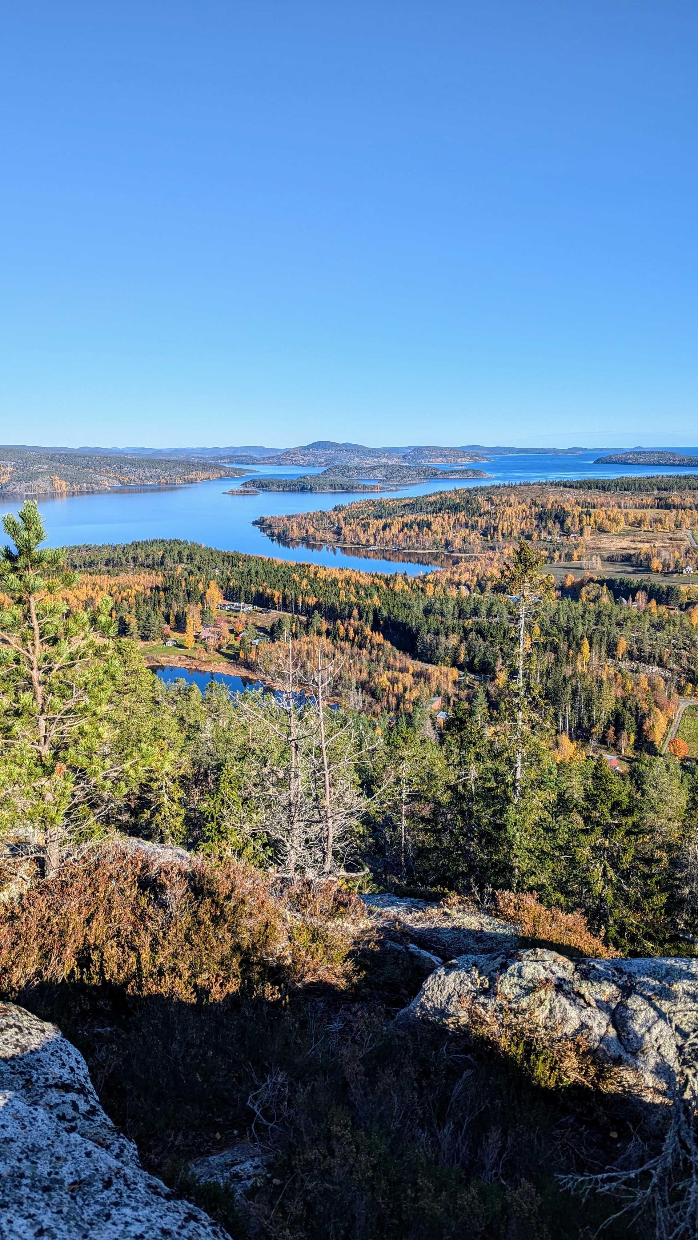 Autumn view from Skuleberget mountain