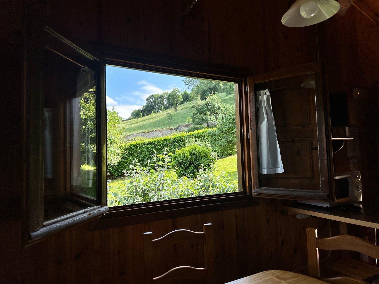 Fresh air and green mountain views from the windows